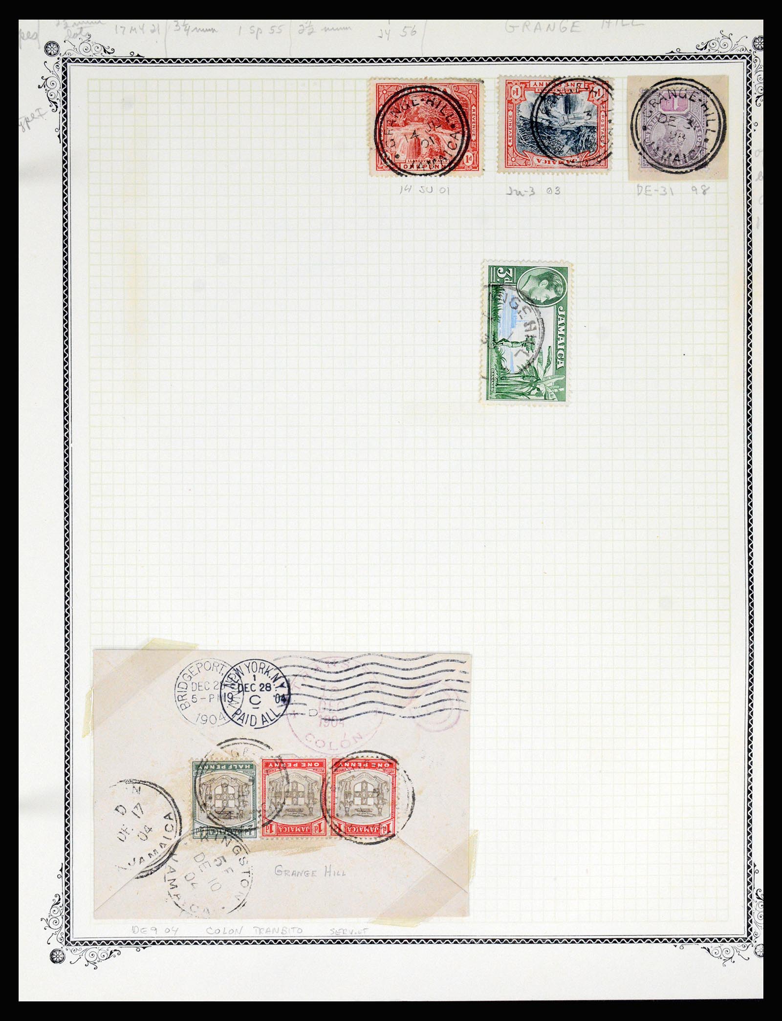 36195 0169 - Postzegelverzameling 36195 Jamaica stempelverzameling 1857-1960.