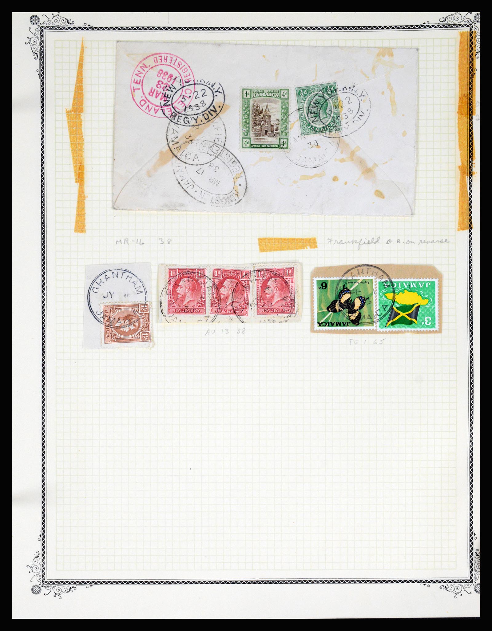 36195 0171 - Postzegelverzameling 36195 Jamaica stempelverzameling 1857-1960.