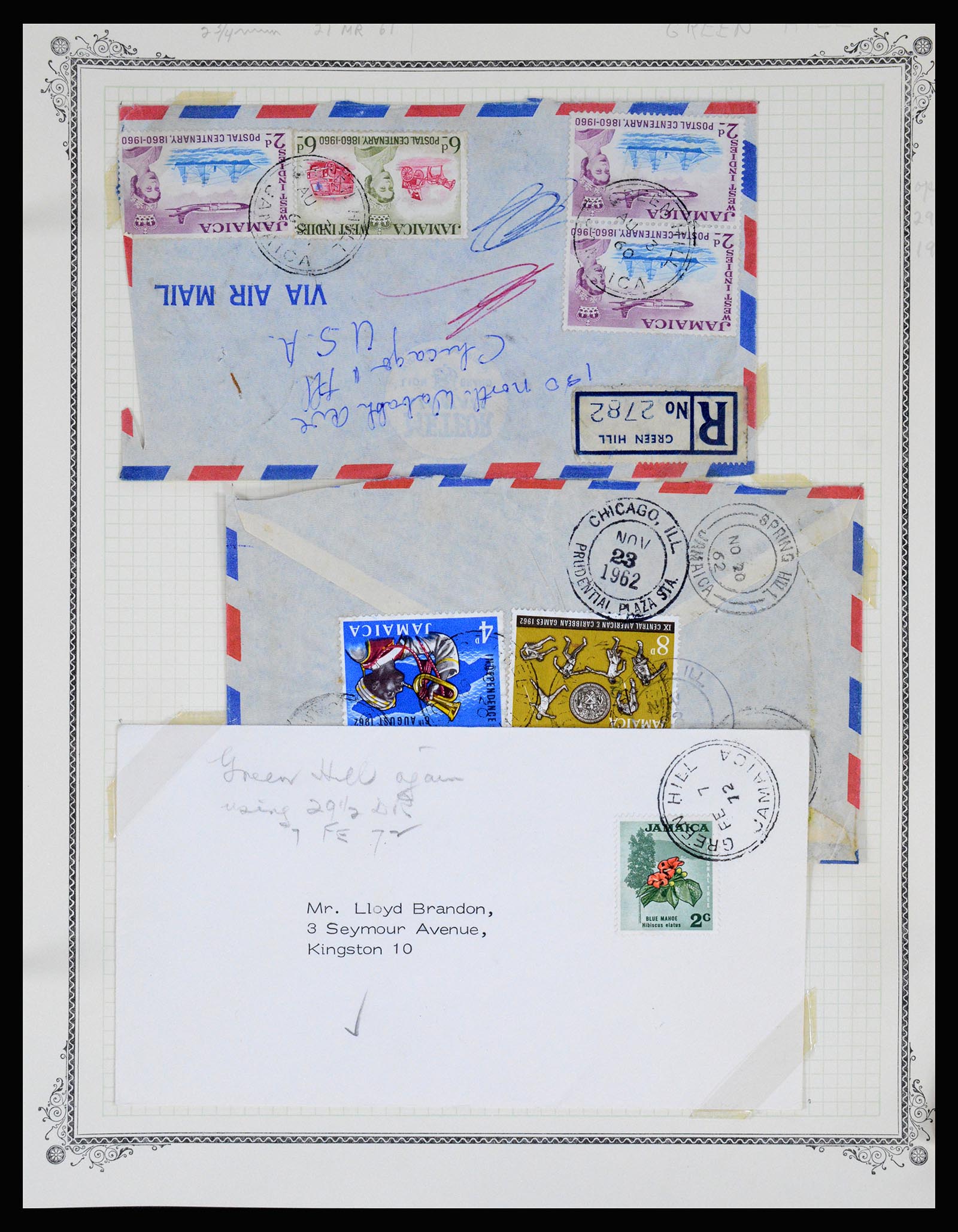 36195 0173 - Postzegelverzameling 36195 Jamaica stempelverzameling 1857-1960.