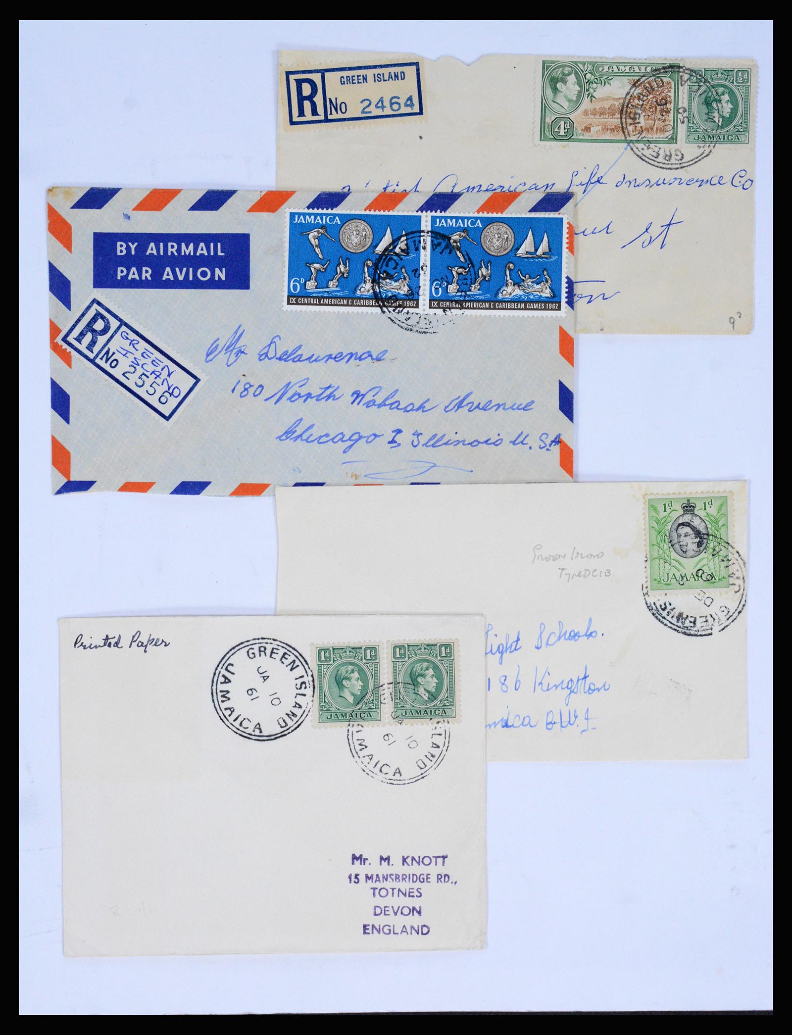 36195 0175 - Postzegelverzameling 36195 Jamaica stempelverzameling 1857-1960.