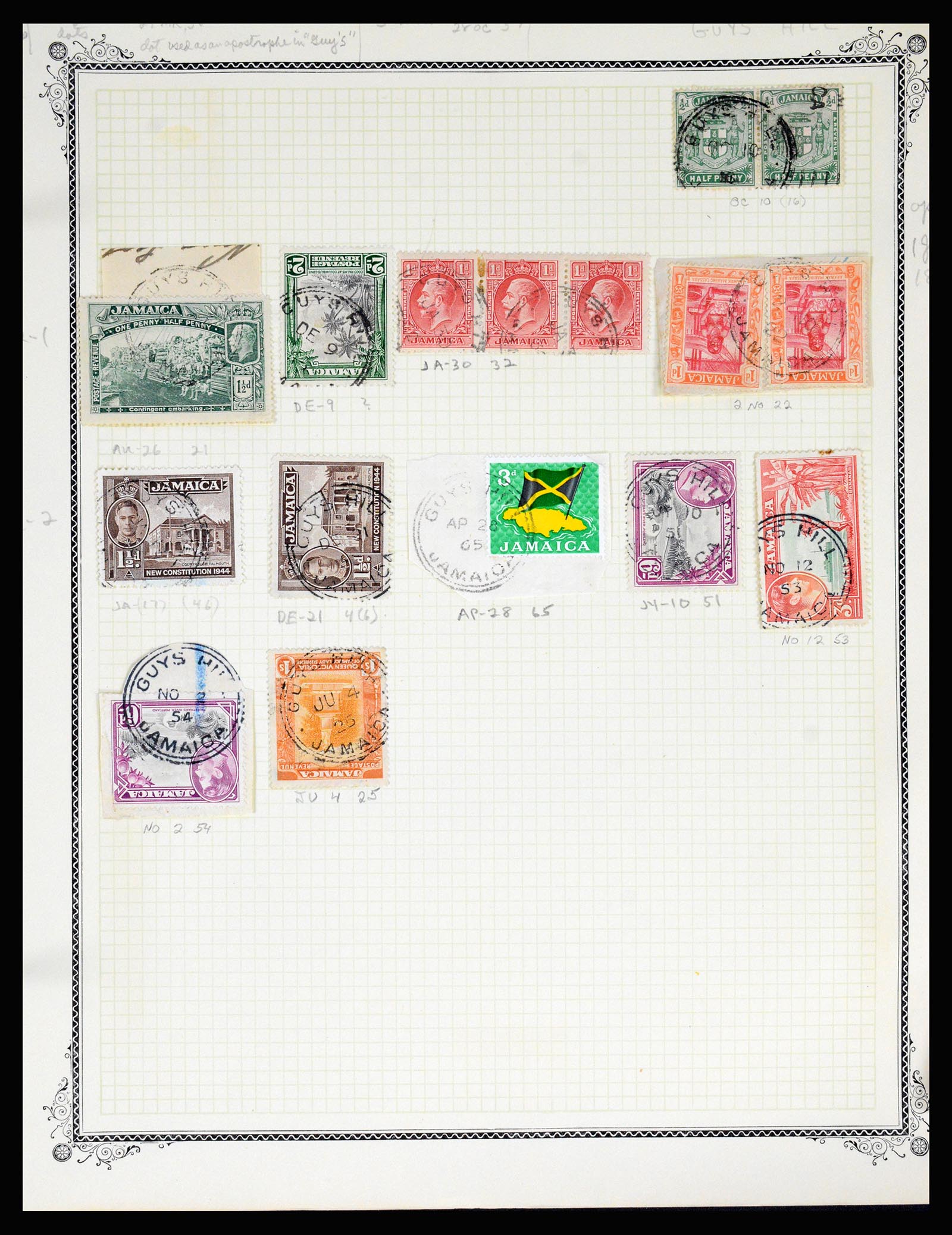 36195 0179 - Postzegelverzameling 36195 Jamaica stempelverzameling 1857-1960.