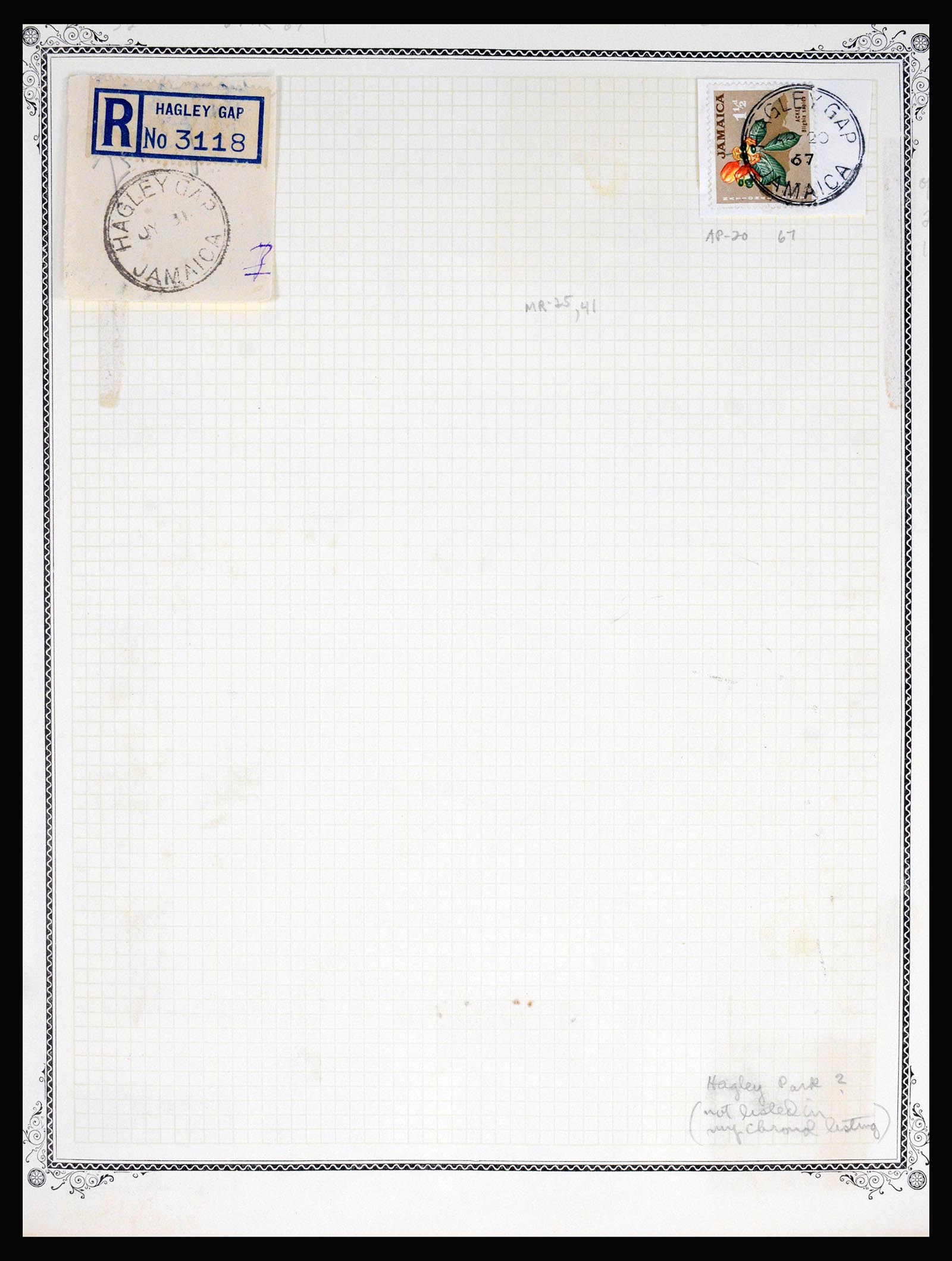 36195 0181 - Postzegelverzameling 36195 Jamaica stempelverzameling 1857-1960.