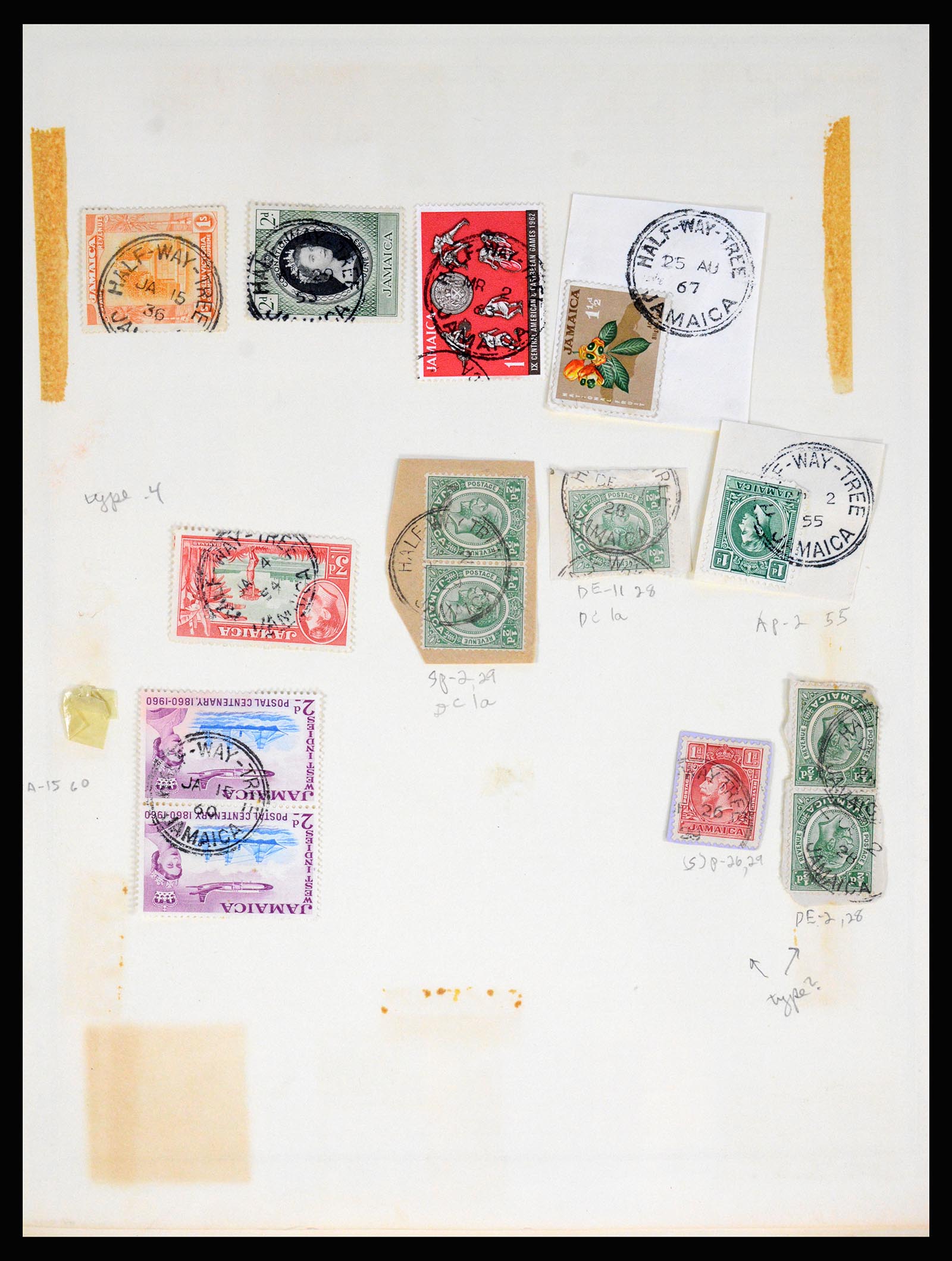 36195 0182 - Postzegelverzameling 36195 Jamaica stempelverzameling 1857-1960.