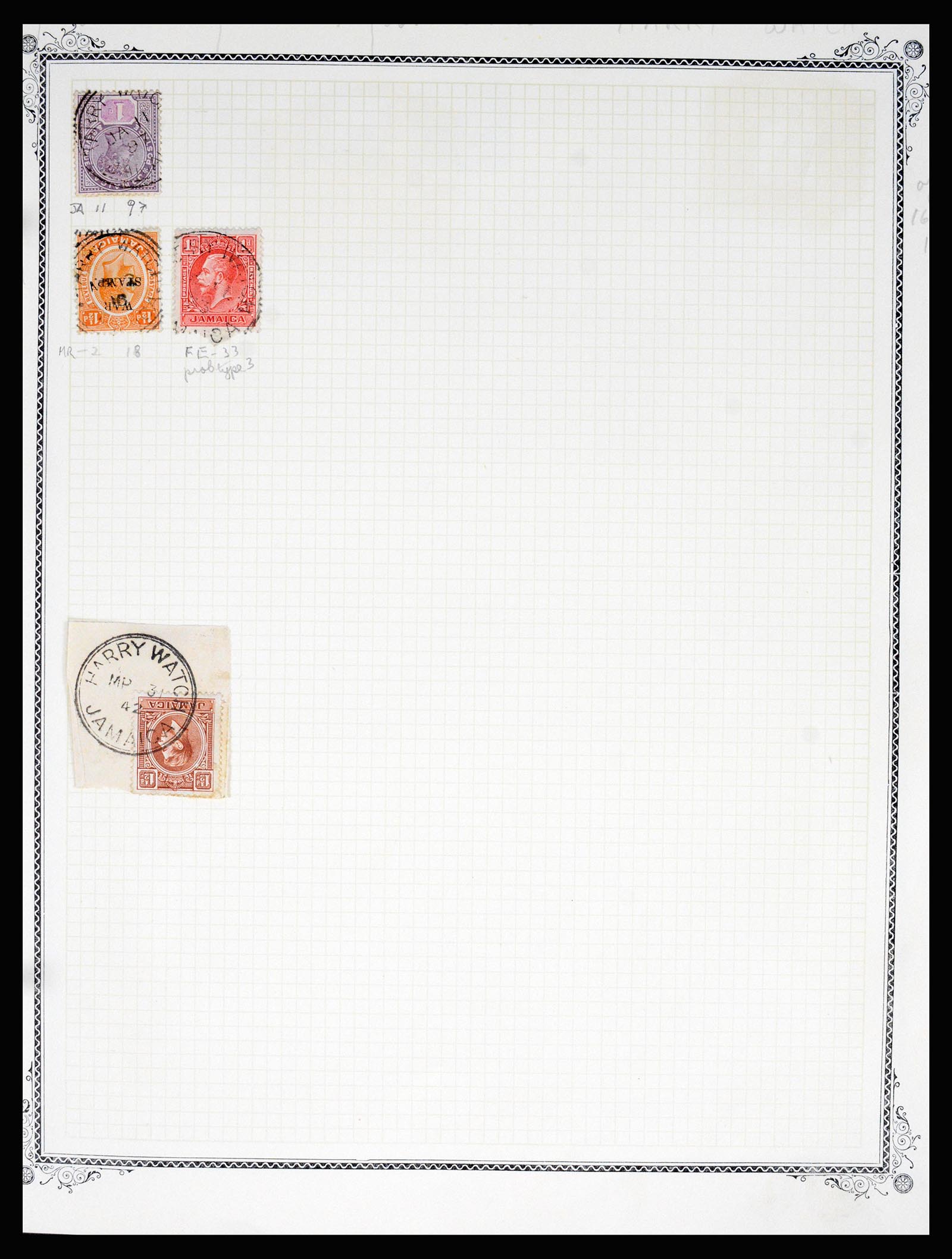 36195 0191 - Postzegelverzameling 36195 Jamaica stempelverzameling 1857-1960.