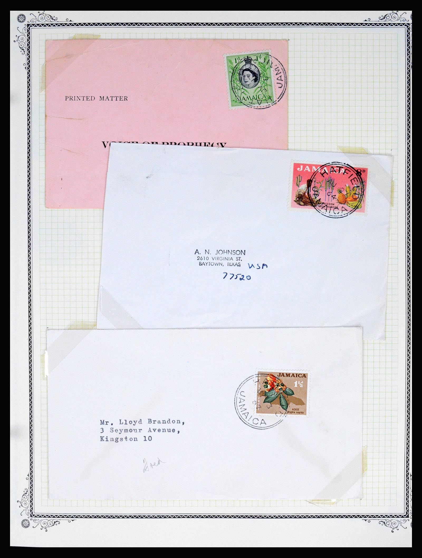 36195 0194 - Postzegelverzameling 36195 Jamaica stempelverzameling 1857-1960.