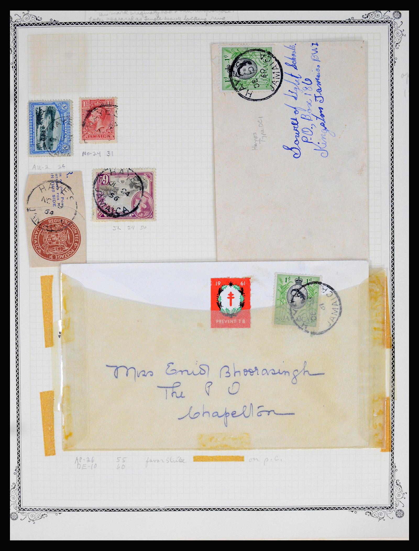 36195 0195 - Postzegelverzameling 36195 Jamaica stempelverzameling 1857-1960.
