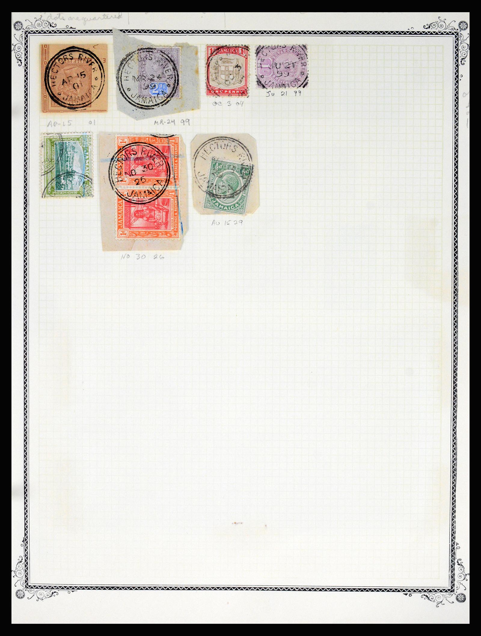 36195 0197 - Postzegelverzameling 36195 Jamaica stempelverzameling 1857-1960.