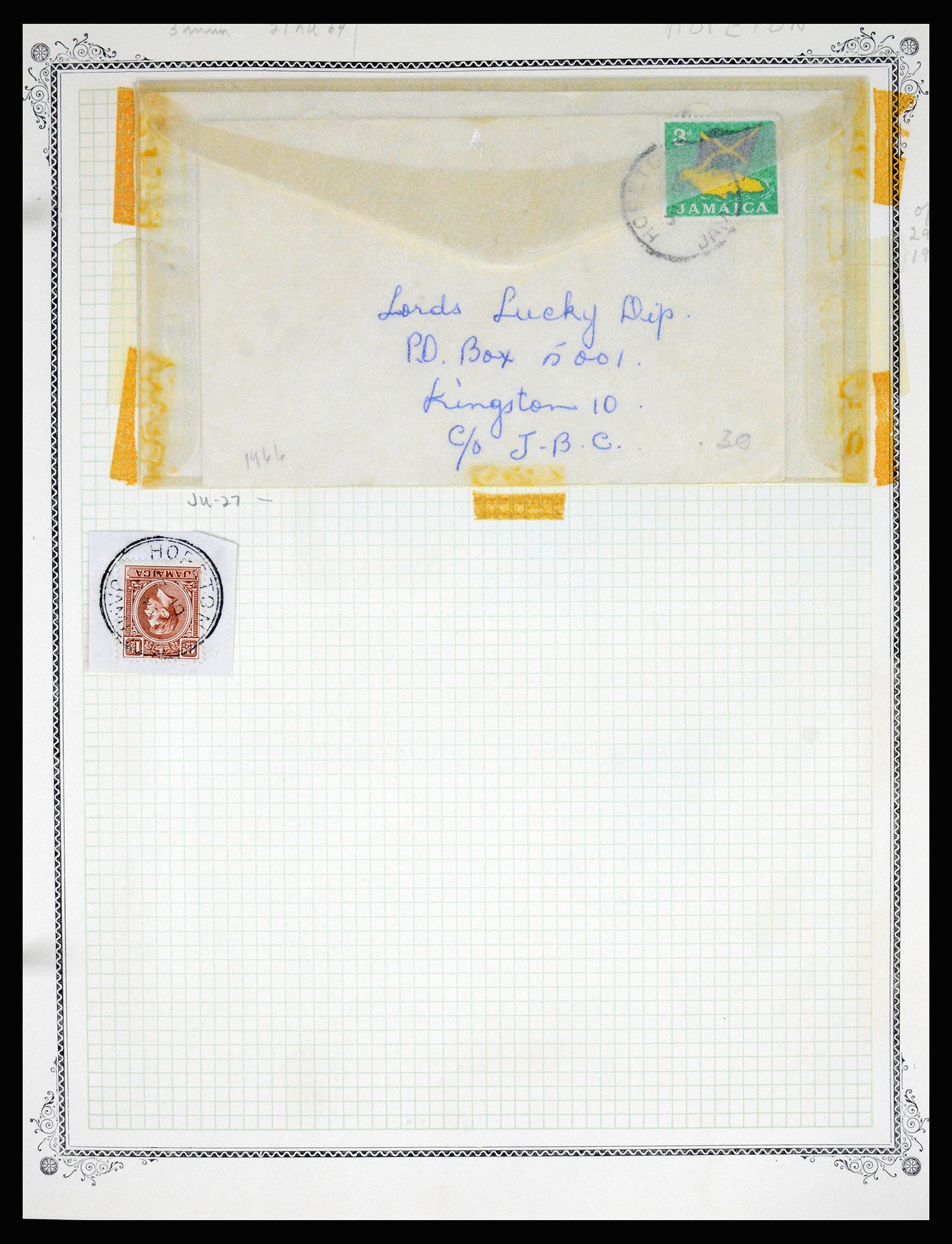 36195 0203 - Postzegelverzameling 36195 Jamaica stempelverzameling 1857-1960.
