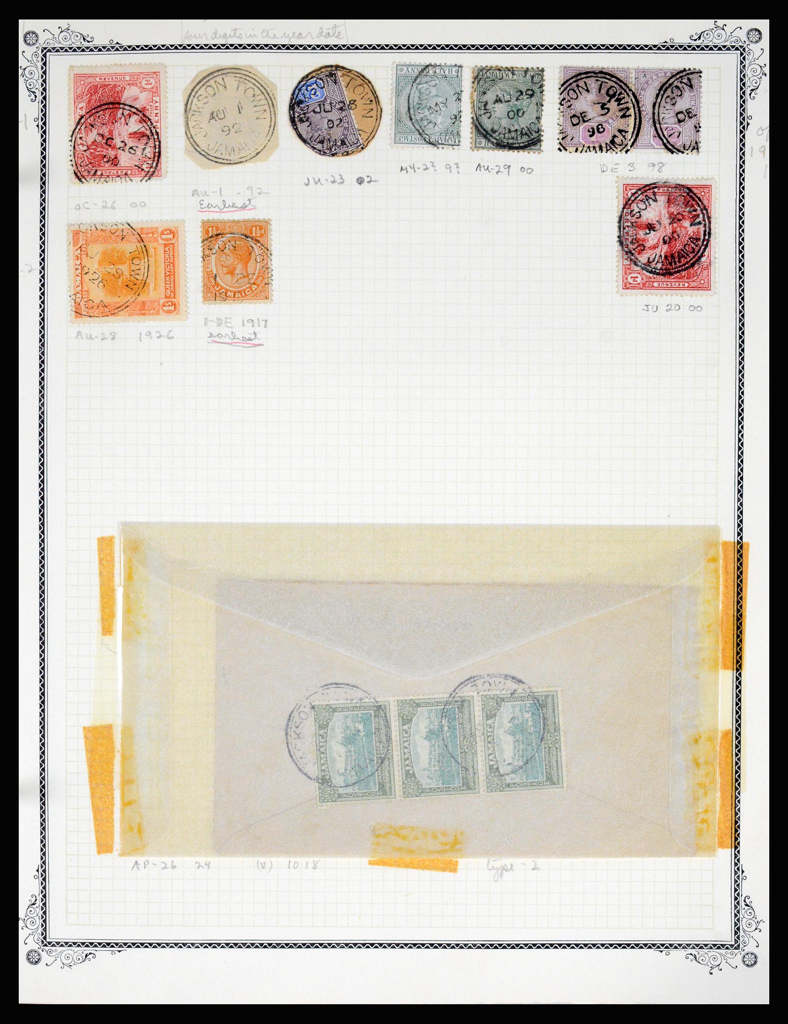 36195 0208 - Postzegelverzameling 36195 Jamaica stempelverzameling 1857-1960.