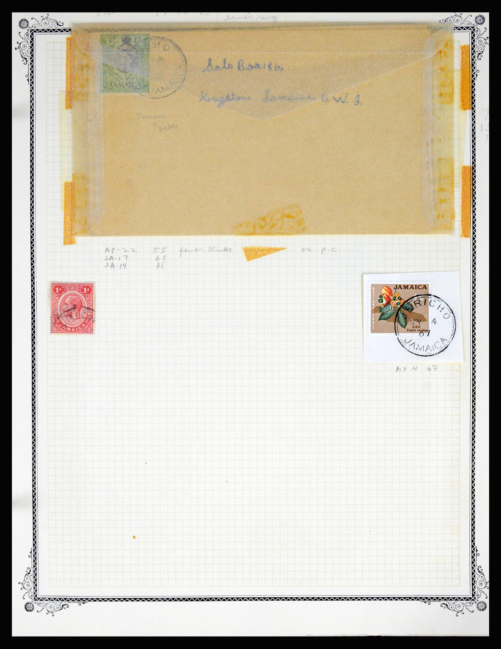 36195 0210 - Postzegelverzameling 36195 Jamaica stempelverzameling 1857-1960.