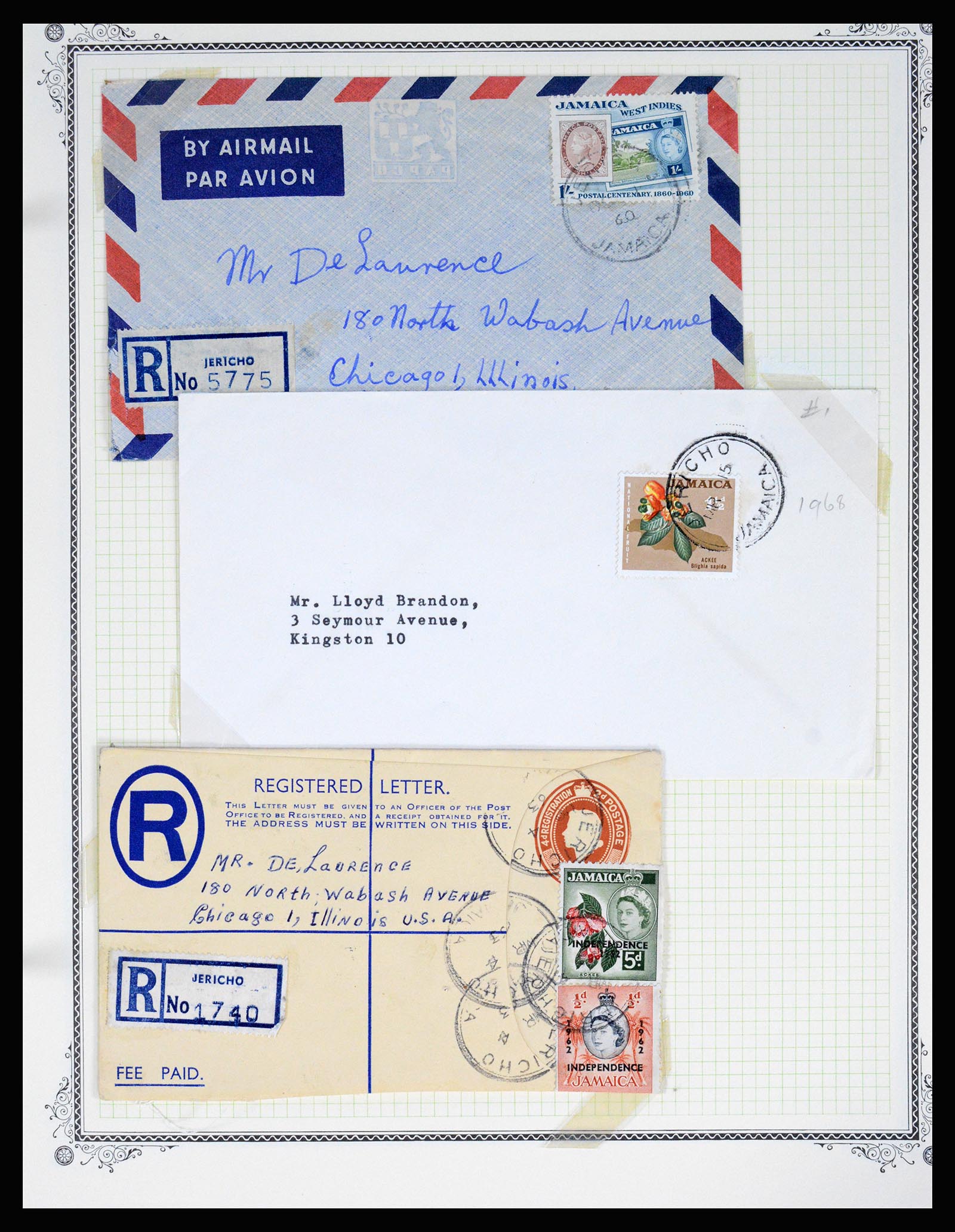 36195 0211 - Postzegelverzameling 36195 Jamaica stempelverzameling 1857-1960.
