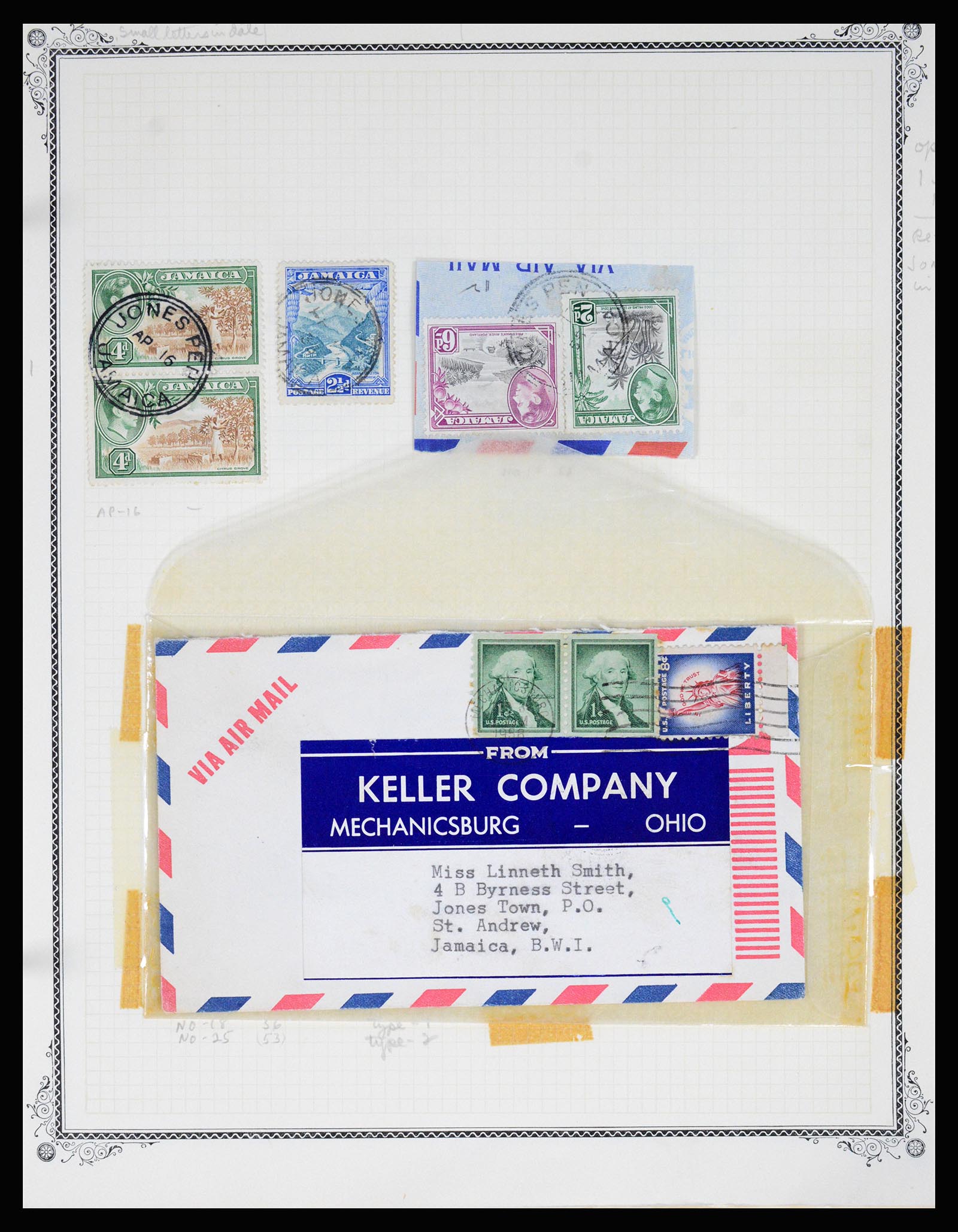 36195 0214 - Postzegelverzameling 36195 Jamaica stempelverzameling 1857-1960.