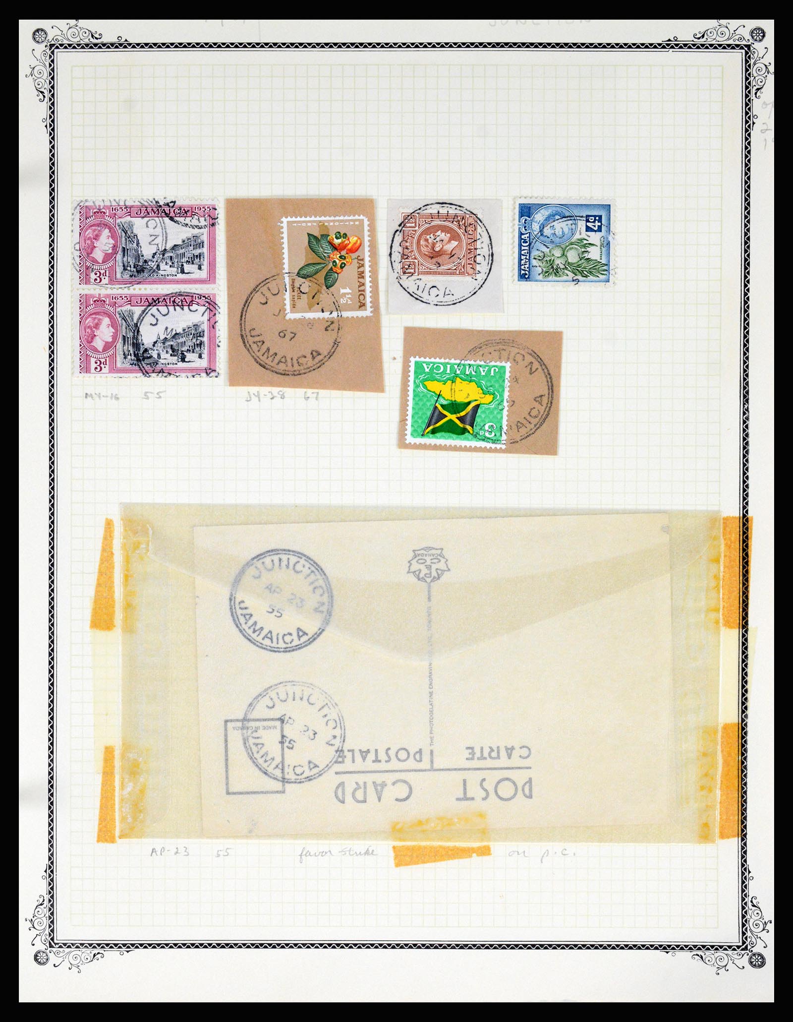 36195 0216 - Postzegelverzameling 36195 Jamaica stempelverzameling 1857-1960.