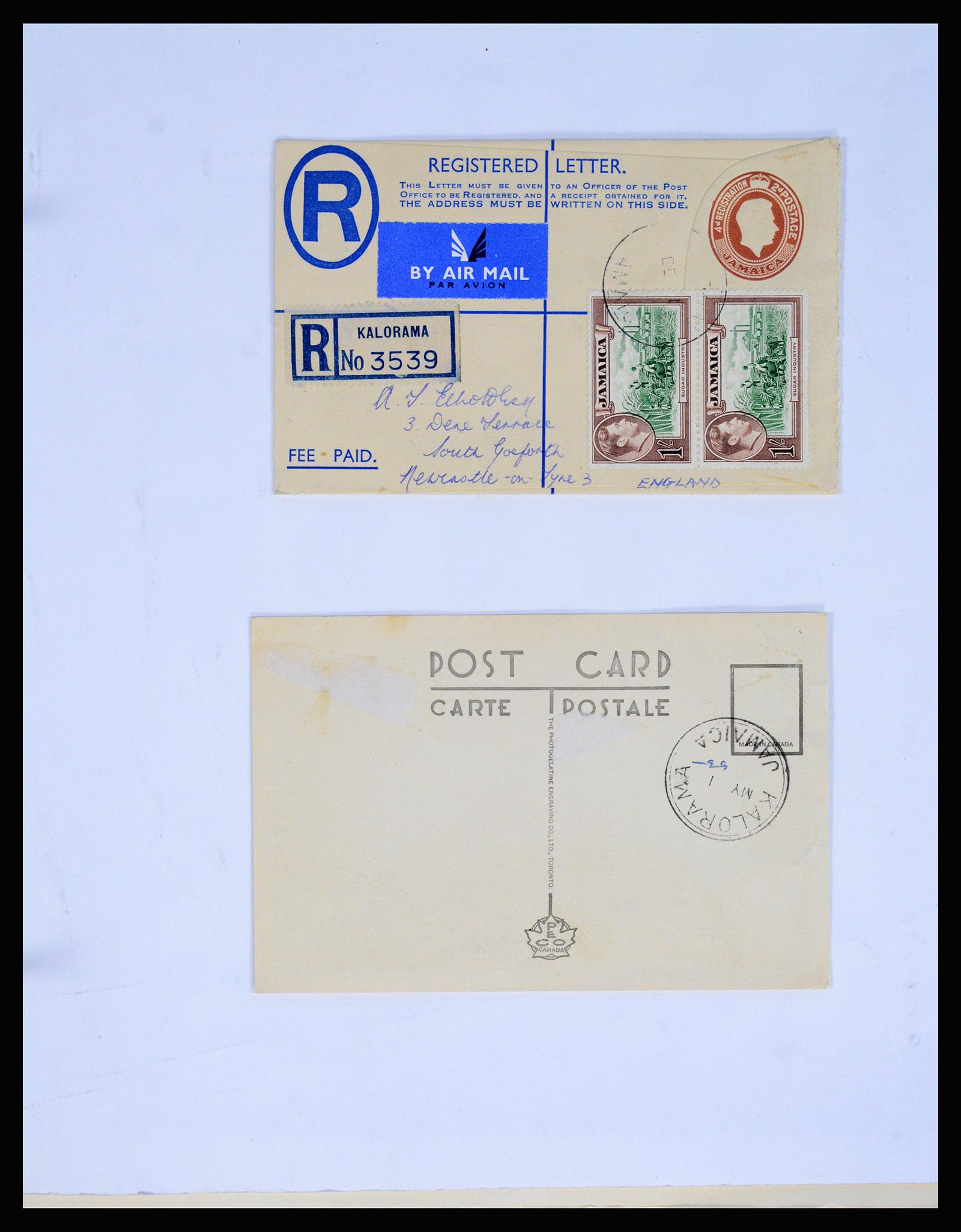 36195 0219 - Postzegelverzameling 36195 Jamaica stempelverzameling 1857-1960.