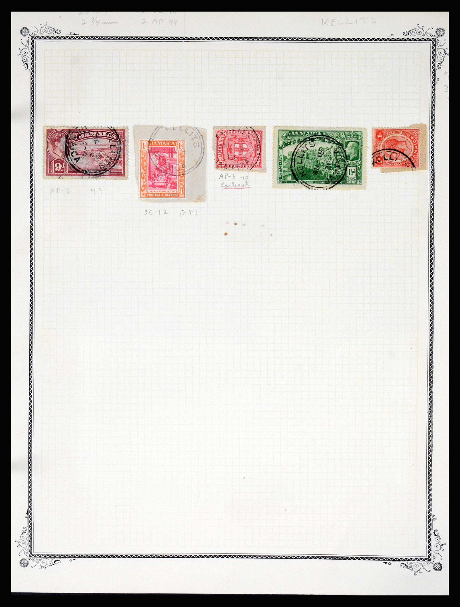 36195 0221 - Postzegelverzameling 36195 Jamaica stempelverzameling 1857-1960.