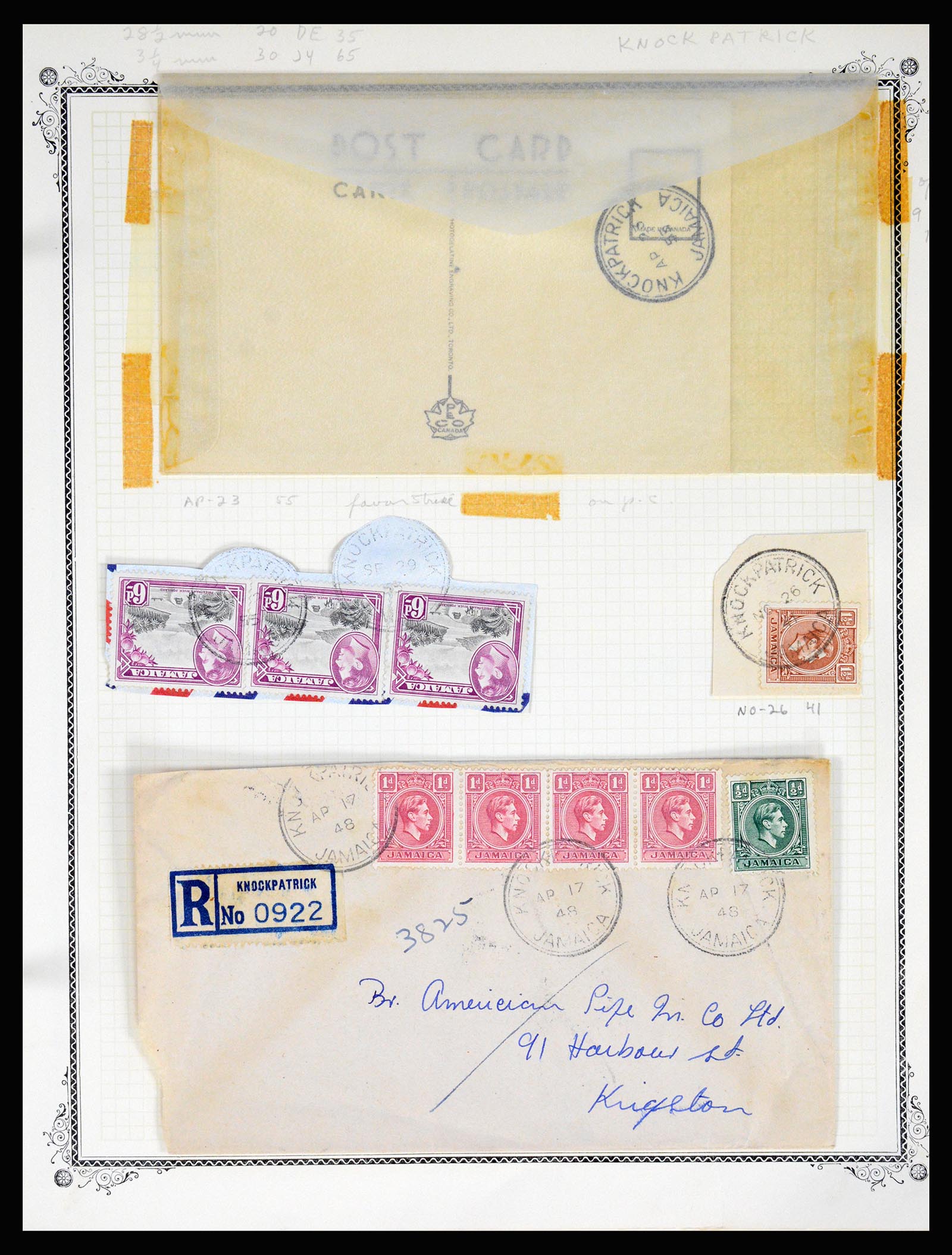 36195 0222 - Postzegelverzameling 36195 Jamaica stempelverzameling 1857-1960.