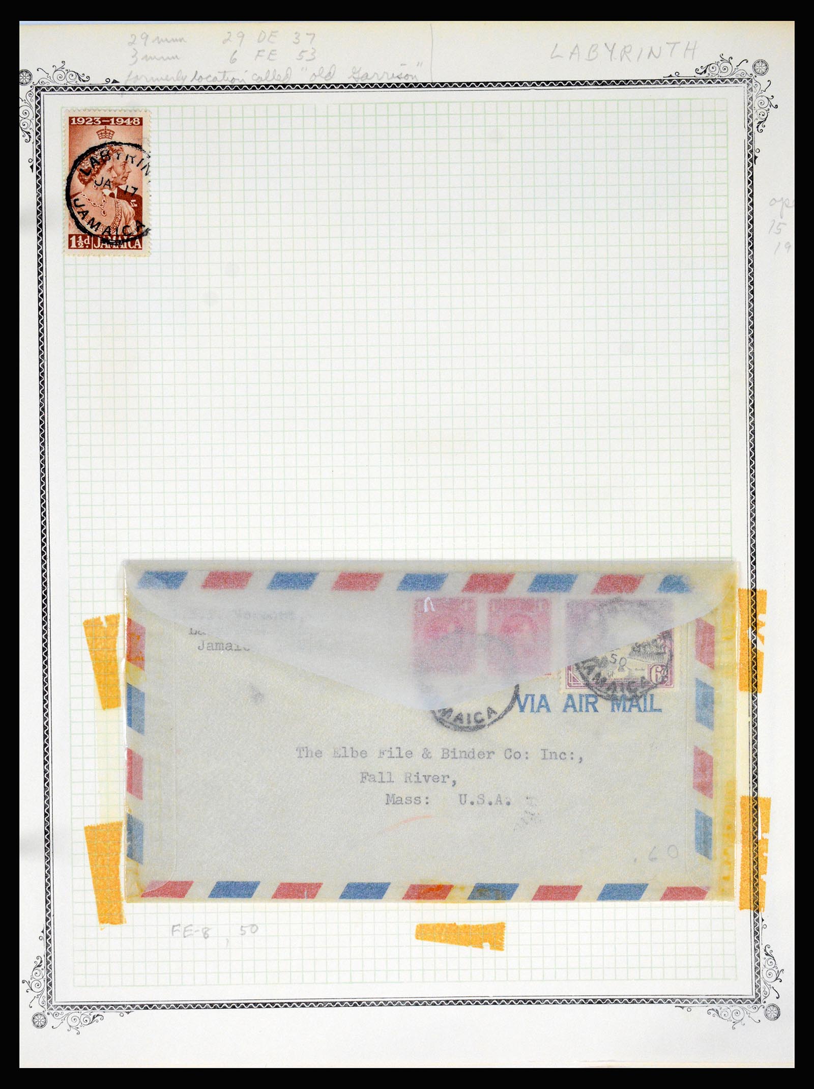 36195 0223 - Postzegelverzameling 36195 Jamaica stempelverzameling 1857-1960.