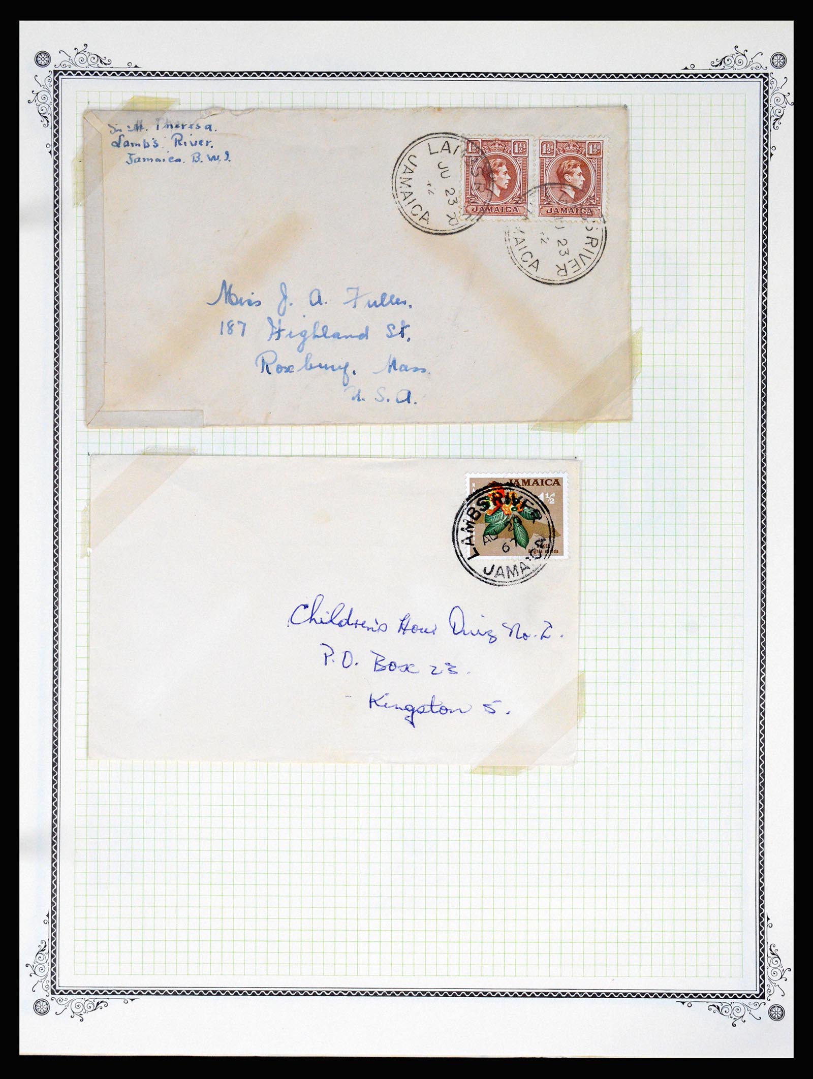 36195 0226 - Postzegelverzameling 36195 Jamaica stempelverzameling 1857-1960.