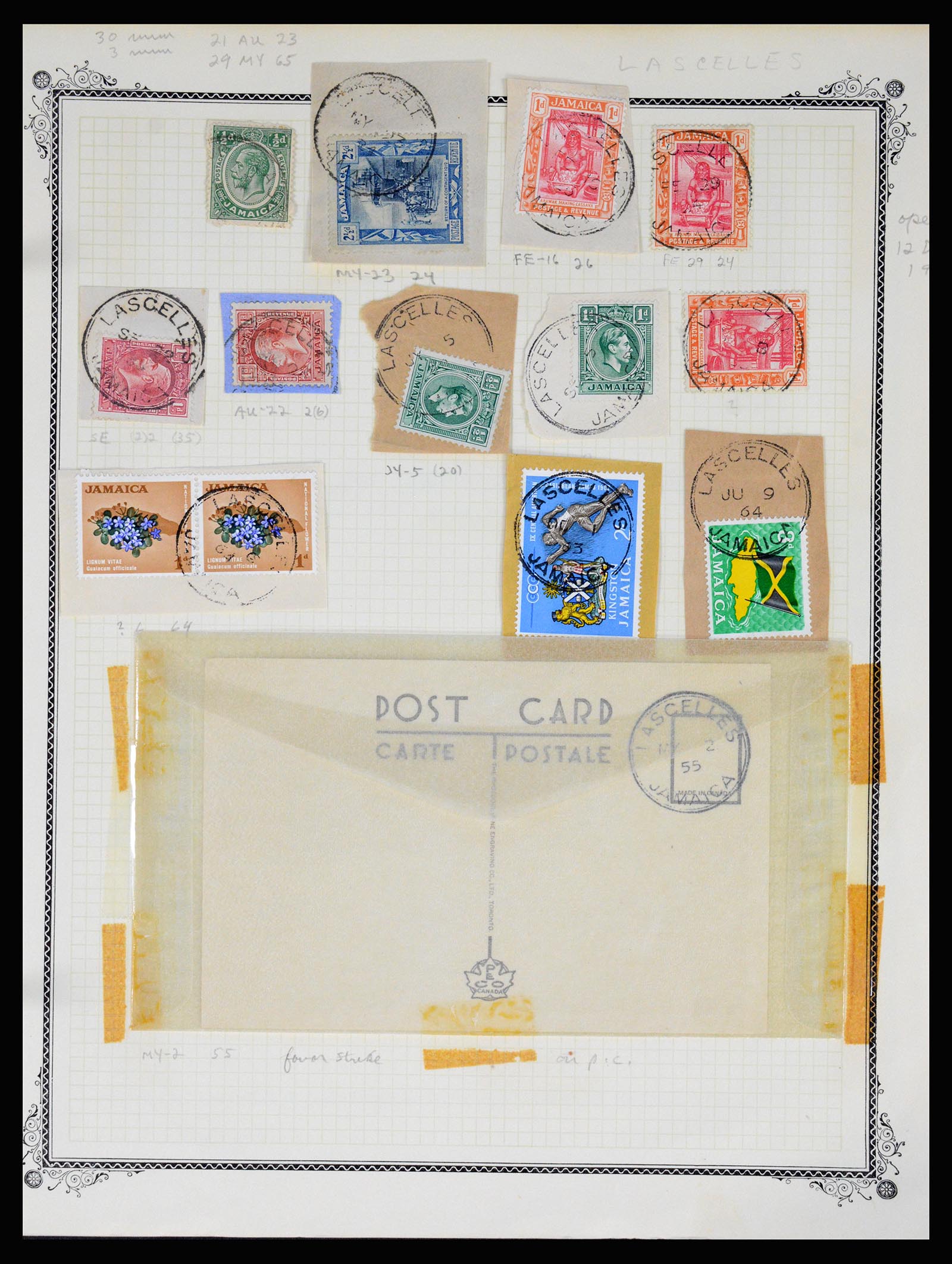 36195 0227 - Postzegelverzameling 36195 Jamaica stempelverzameling 1857-1960.