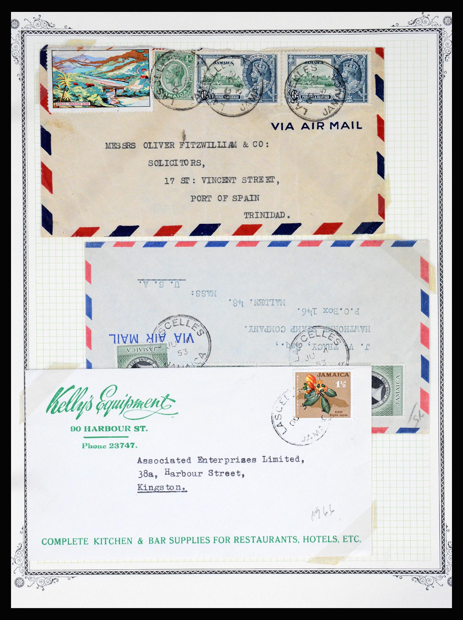 36195 0228 - Postzegelverzameling 36195 Jamaica stempelverzameling 1857-1960.
