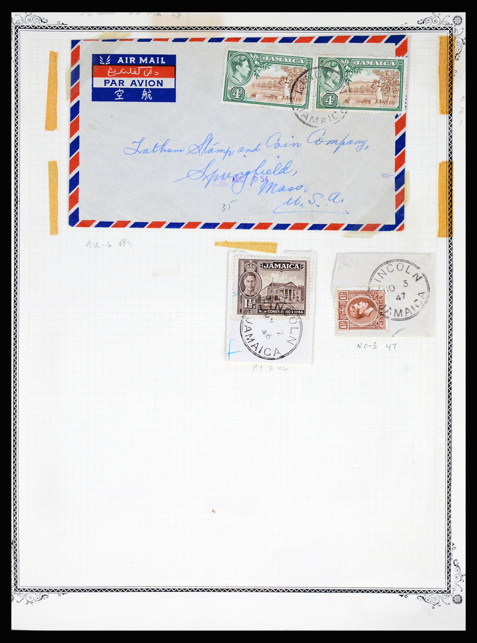 36195 0236 - Postzegelverzameling 36195 Jamaica stempelverzameling 1857-1960.