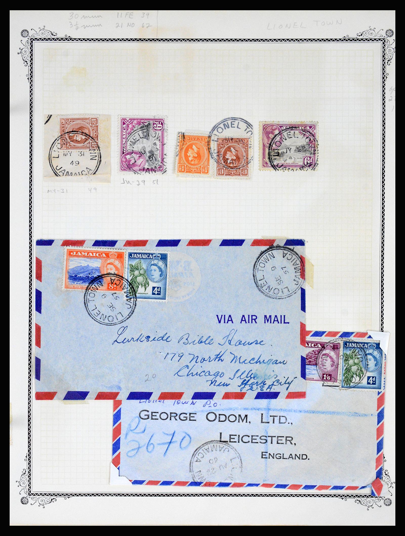 36195 0242 - Postzegelverzameling 36195 Jamaica stempelverzameling 1857-1960.