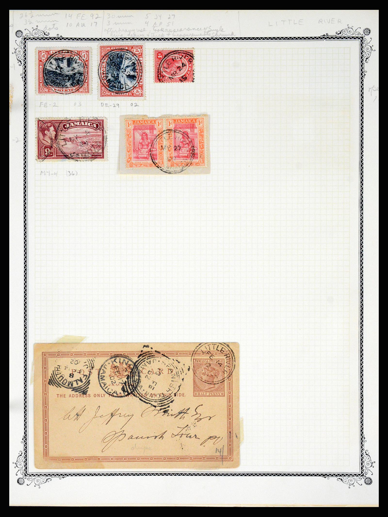 36195 0246 - Postzegelverzameling 36195 Jamaica stempelverzameling 1857-1960.