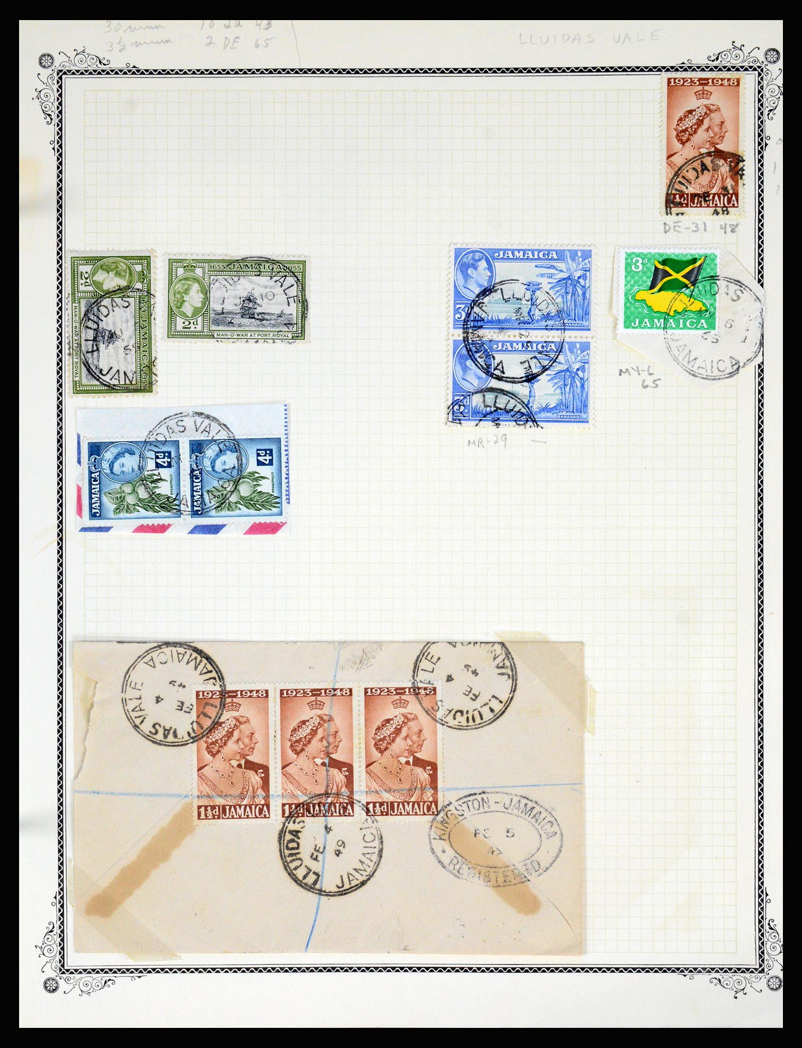 36195 0248 - Postzegelverzameling 36195 Jamaica stempelverzameling 1857-1960.