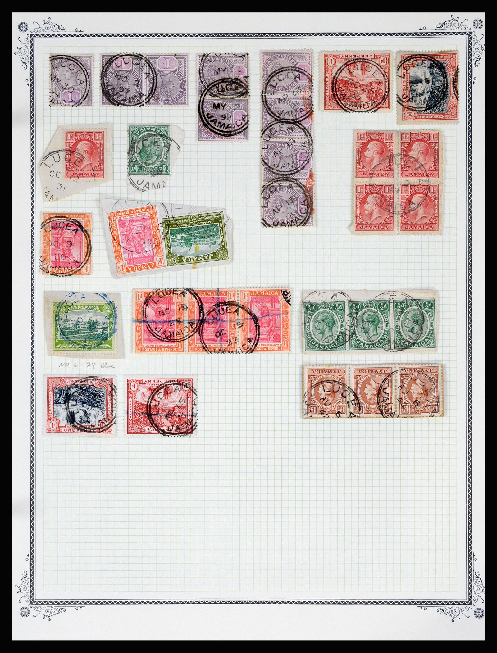 36195 0255 - Postzegelverzameling 36195 Jamaica stempelverzameling 1857-1960.