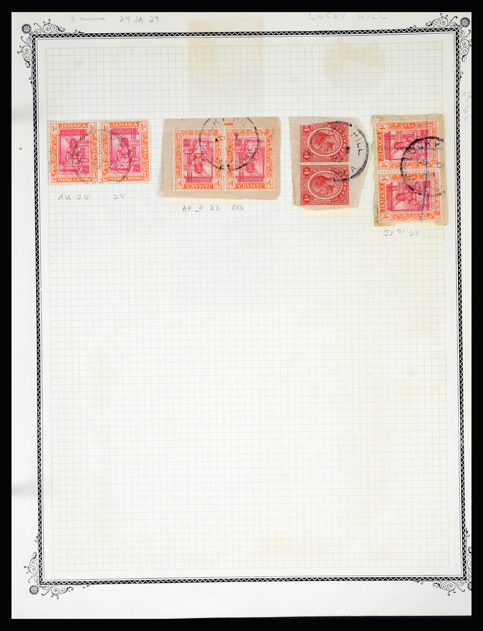 36195 0258 - Postzegelverzameling 36195 Jamaica stempelverzameling 1857-1960.