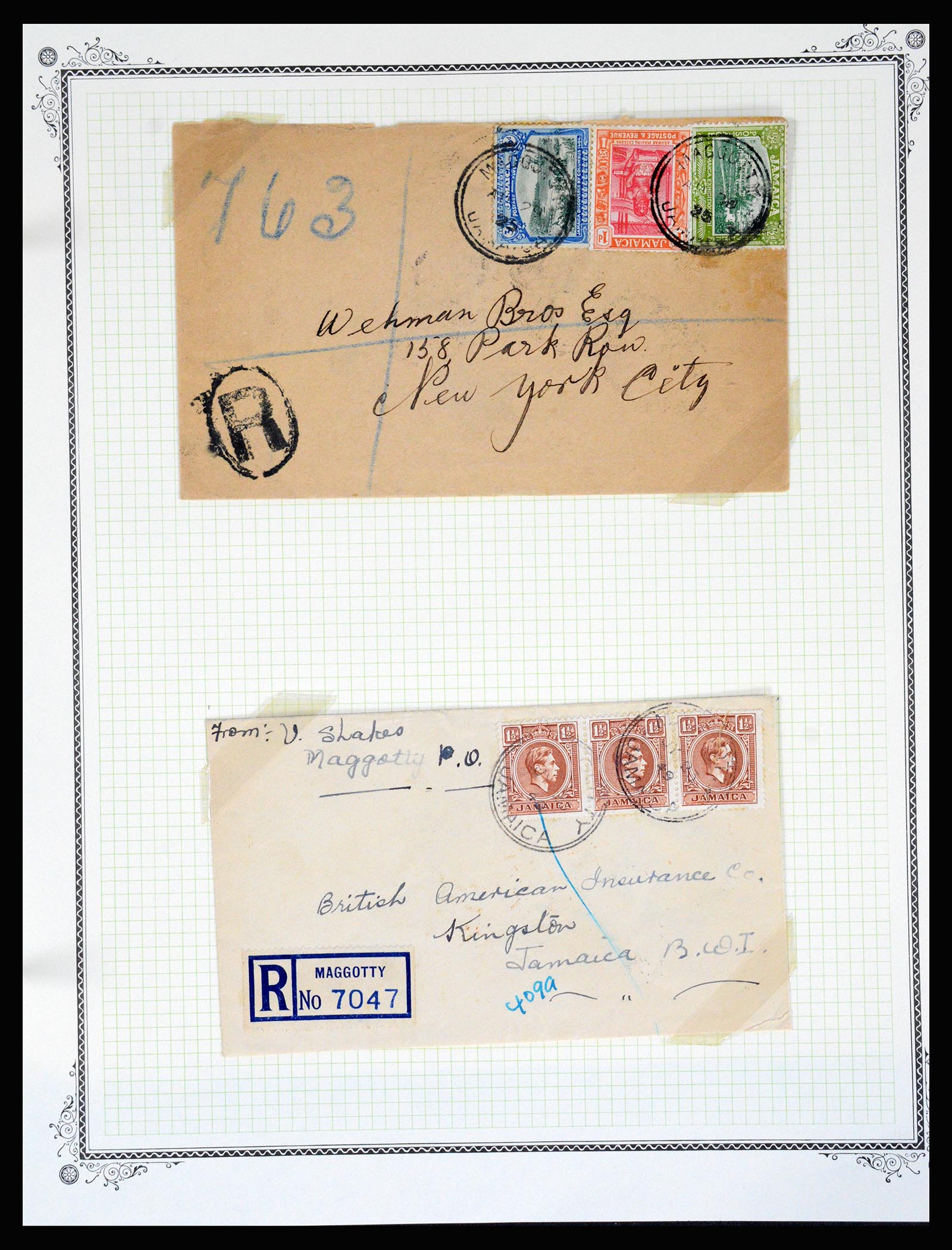 36195 0260 - Postzegelverzameling 36195 Jamaica stempelverzameling 1857-1960.