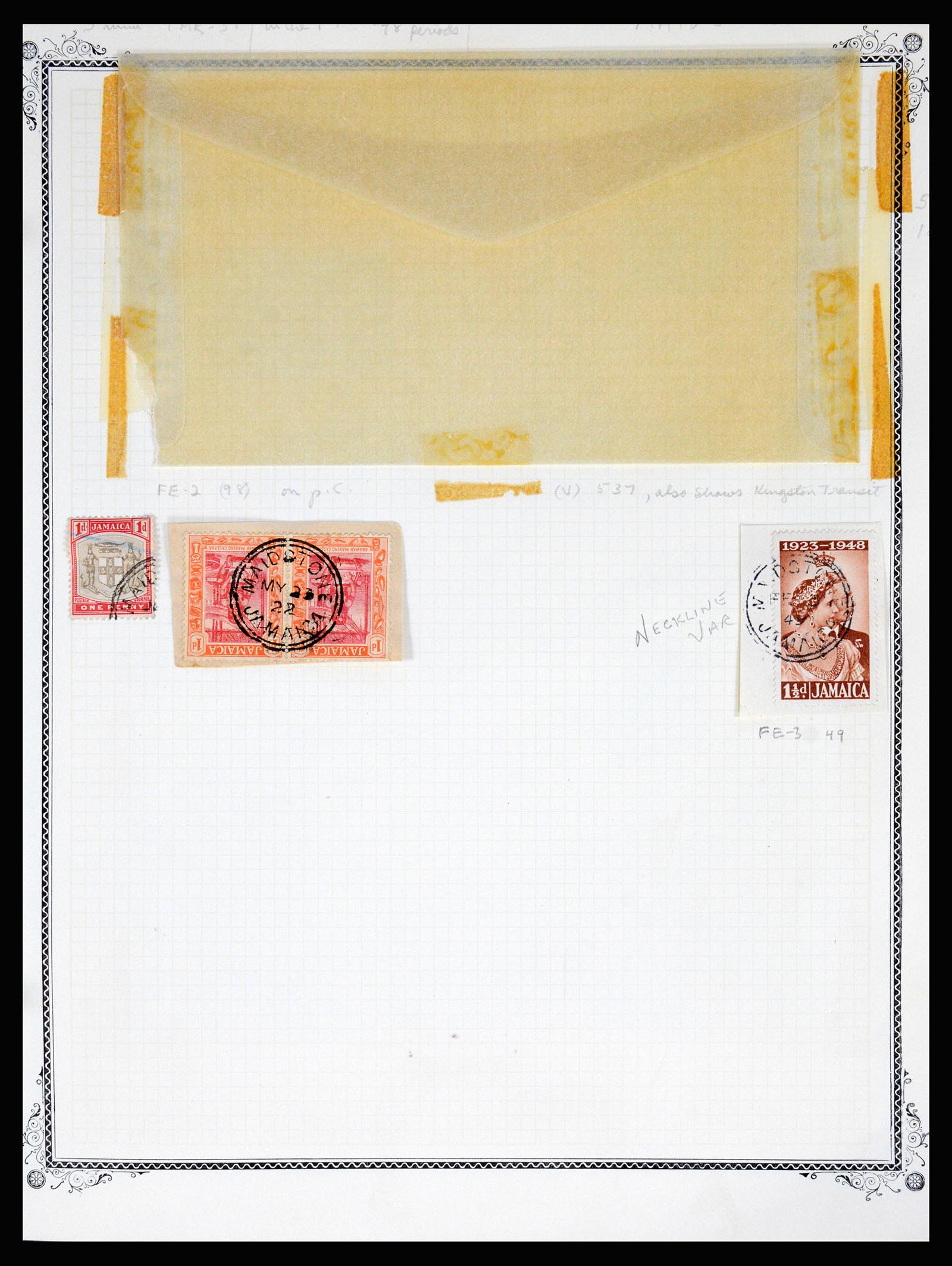 36195 0261 - Postzegelverzameling 36195 Jamaica stempelverzameling 1857-1960.