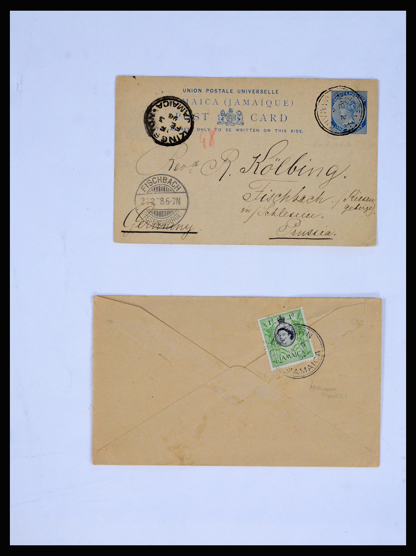 36195 0264 - Postzegelverzameling 36195 Jamaica stempelverzameling 1857-1960.