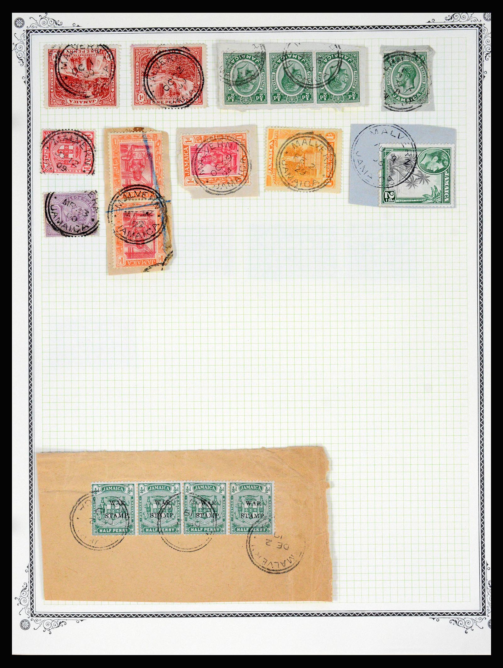 36195 0265 - Postzegelverzameling 36195 Jamaica stempelverzameling 1857-1960.