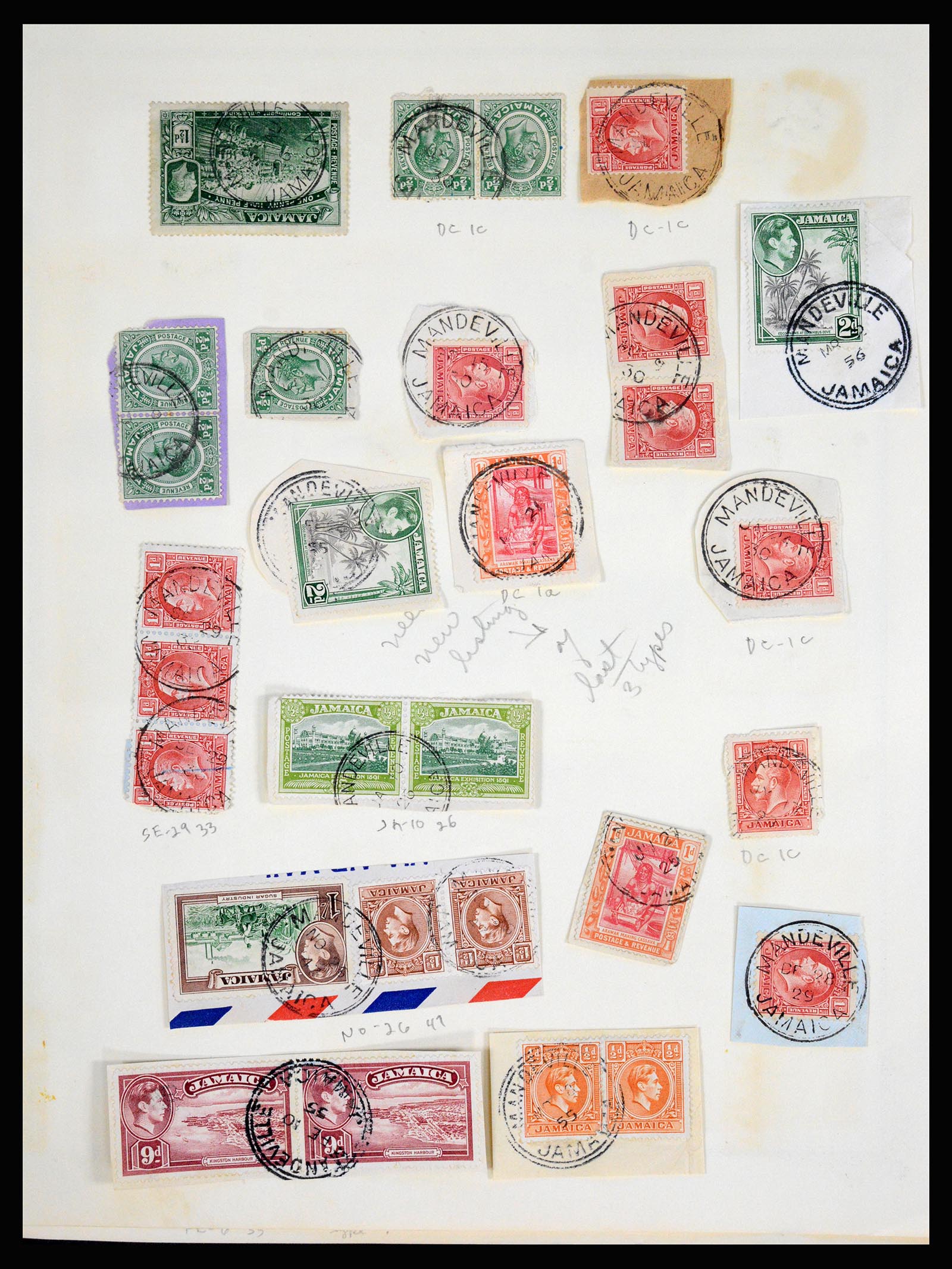 36195 0267 - Postzegelverzameling 36195 Jamaica stempelverzameling 1857-1960.