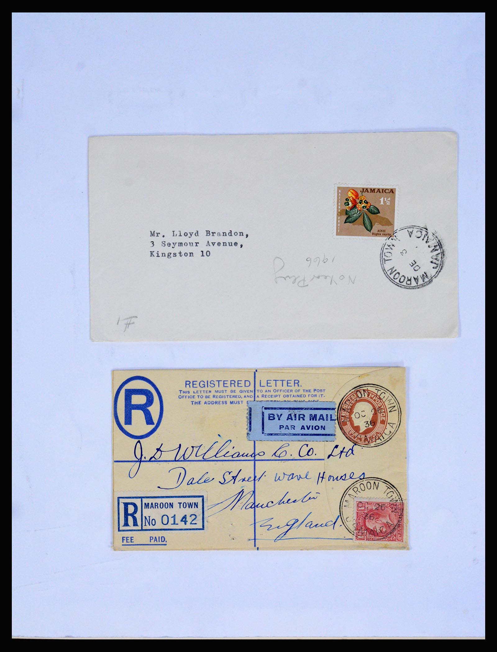 36195 0273 - Postzegelverzameling 36195 Jamaica stempelverzameling 1857-1960.