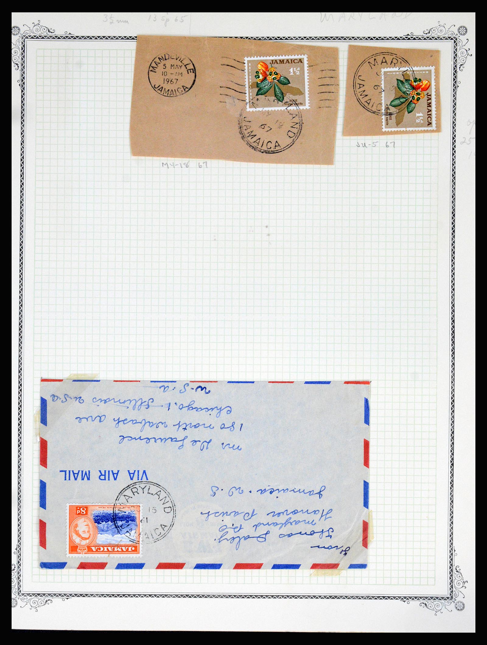 36195 0275 - Postzegelverzameling 36195 Jamaica stempelverzameling 1857-1960.
