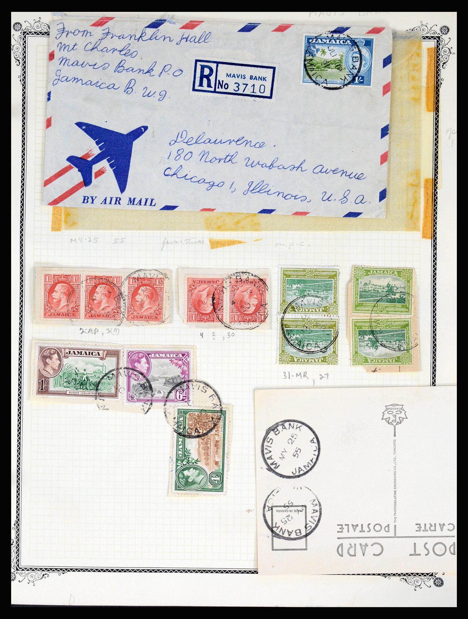 36195 0276 - Postzegelverzameling 36195 Jamaica stempelverzameling 1857-1960.