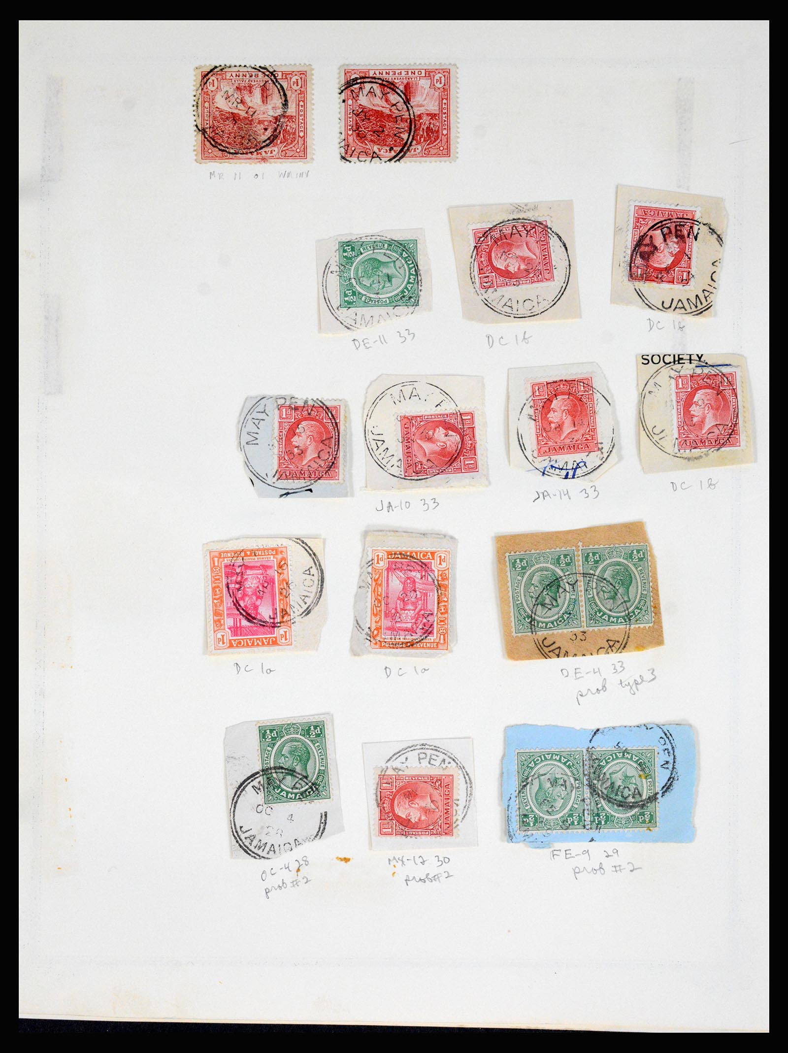 36195 0277 - Postzegelverzameling 36195 Jamaica stempelverzameling 1857-1960.