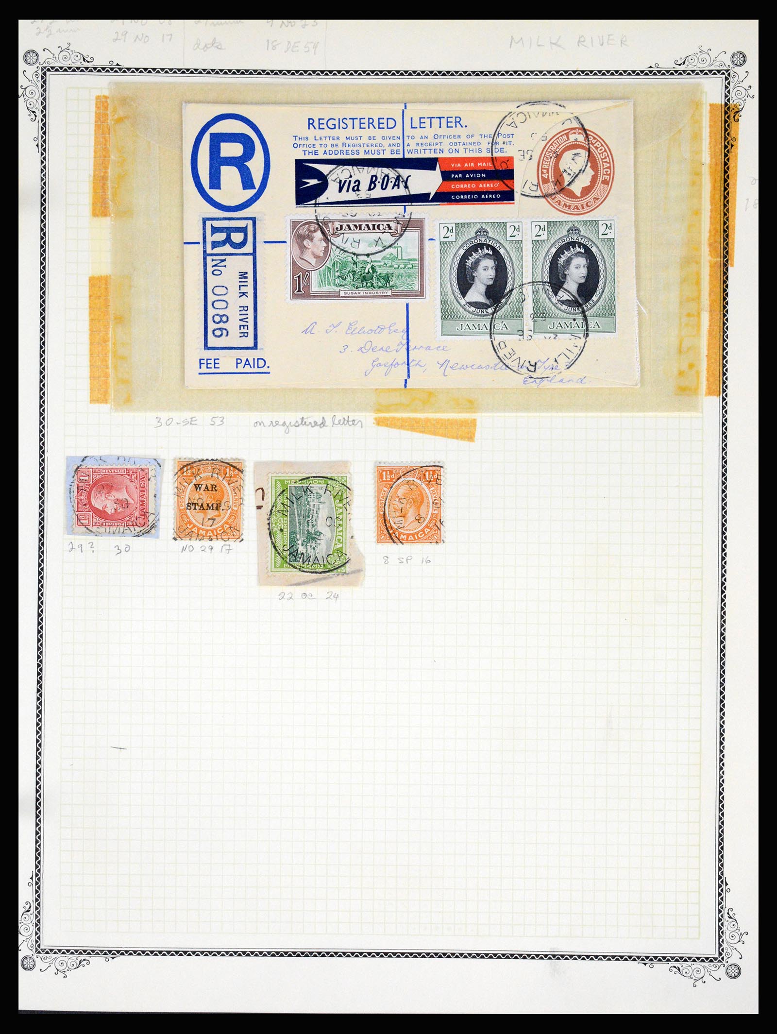 36195 0283 - Postzegelverzameling 36195 Jamaica stempelverzameling 1857-1960.