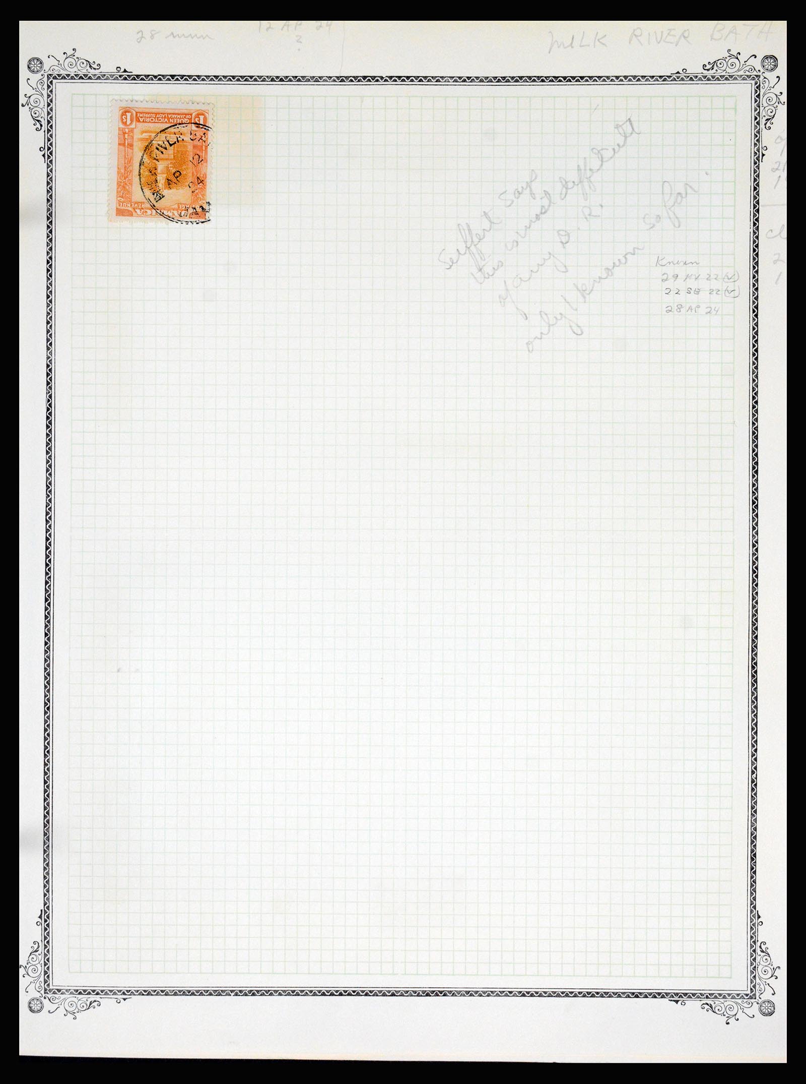 36195 0284 - Postzegelverzameling 36195 Jamaica stempelverzameling 1857-1960.