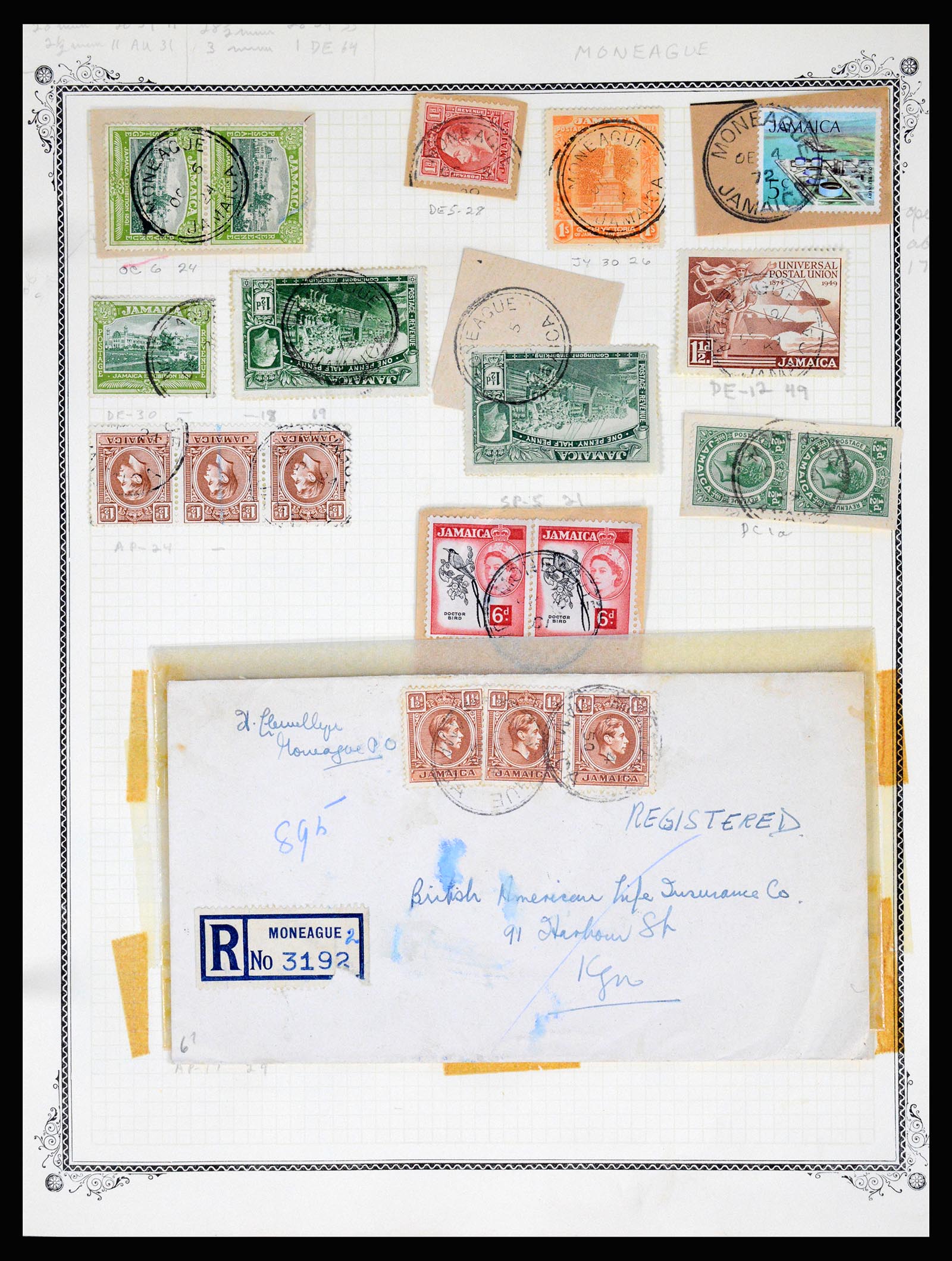36195 0286 - Postzegelverzameling 36195 Jamaica stempelverzameling 1857-1960.