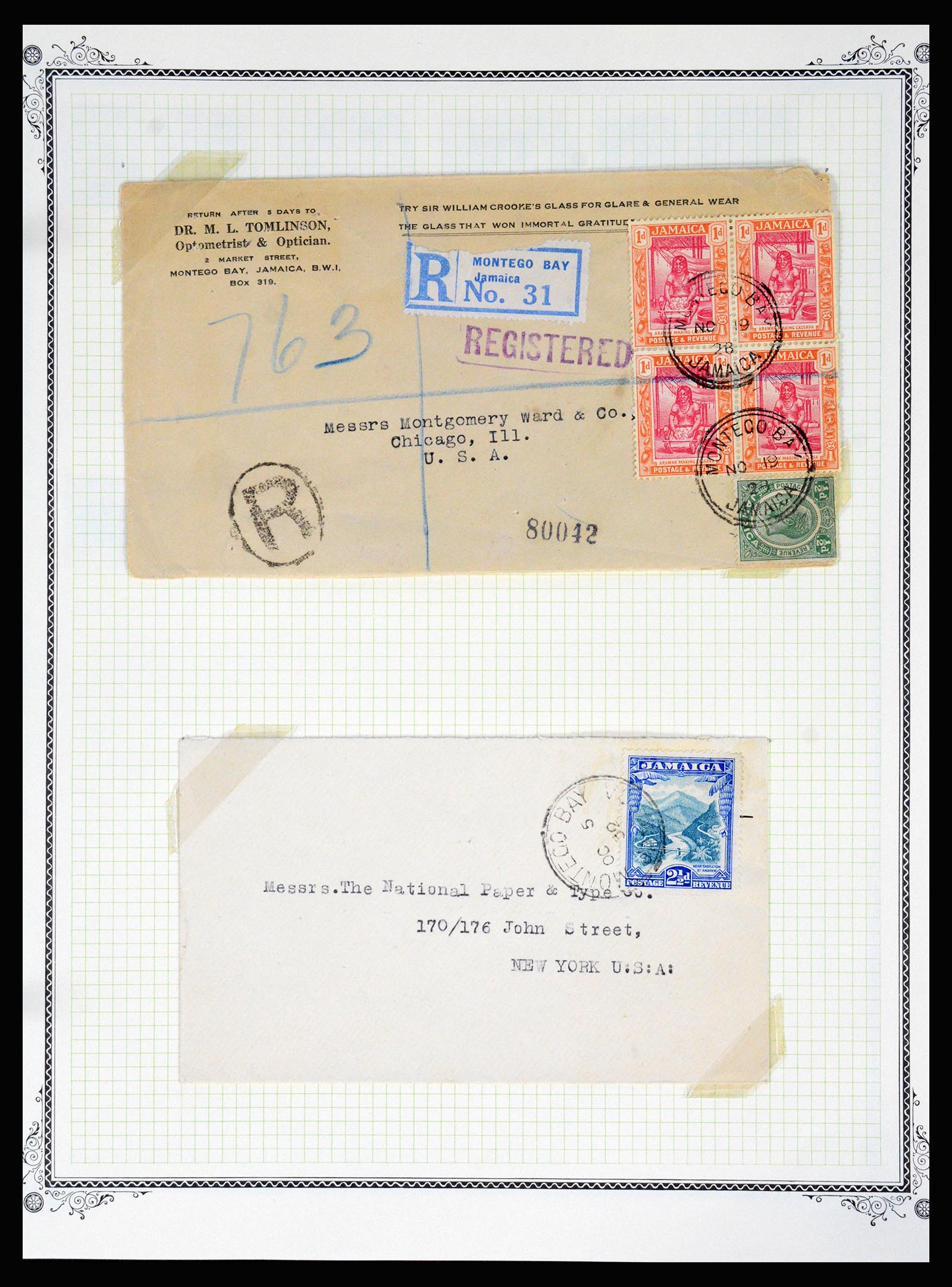 36195 0291 - Postzegelverzameling 36195 Jamaica stempelverzameling 1857-1960.