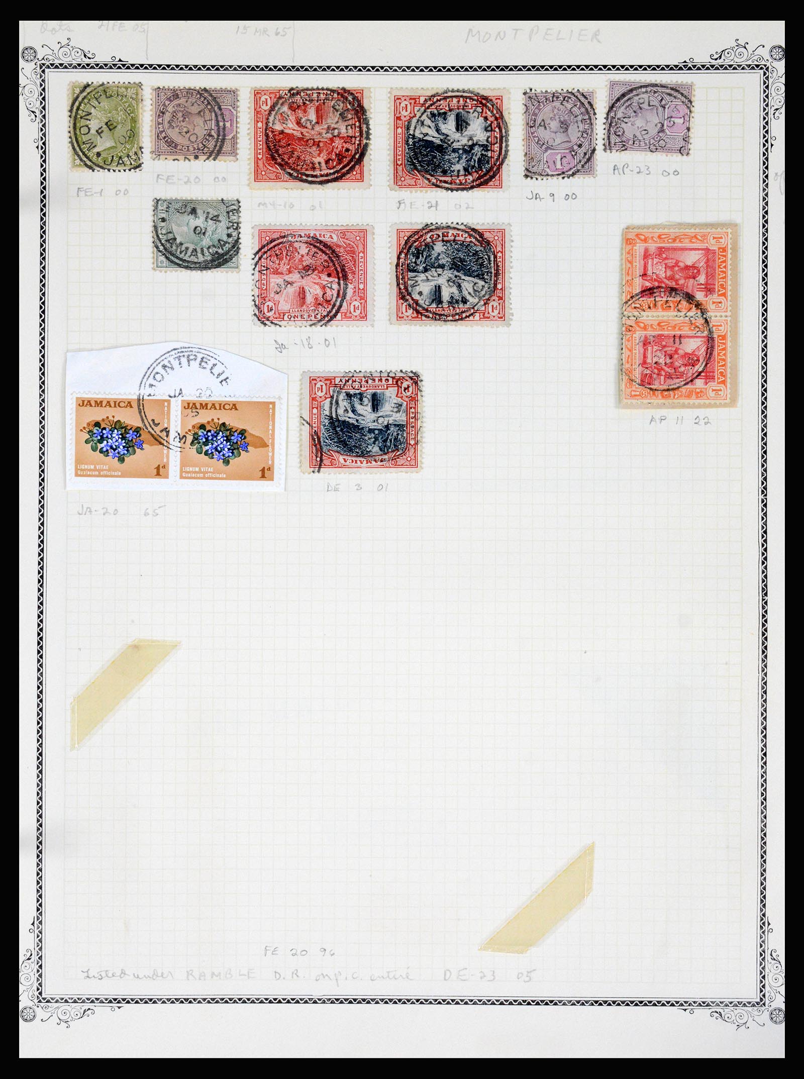 36195 0292 - Postzegelverzameling 36195 Jamaica stempelverzameling 1857-1960.