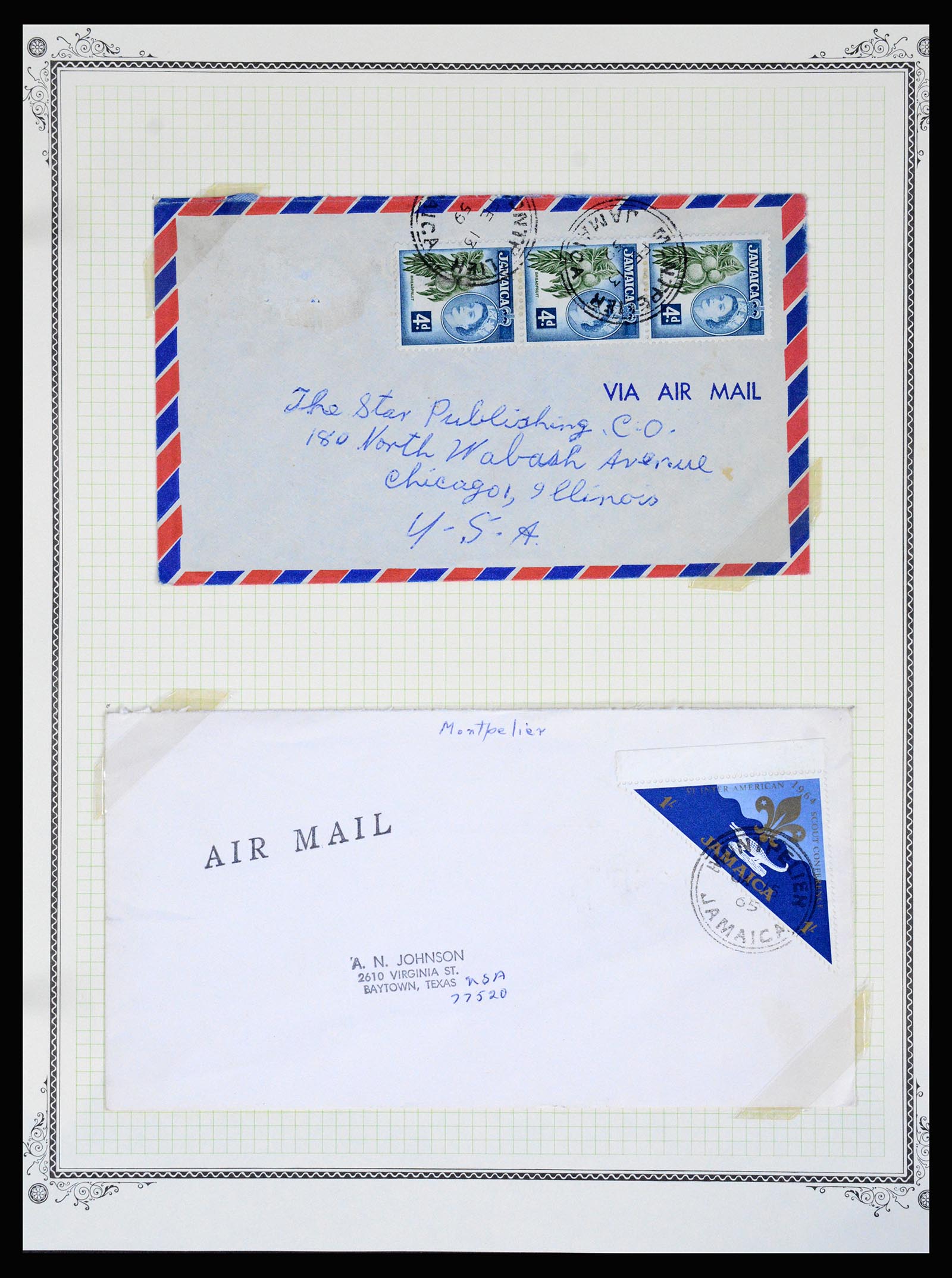 36195 0293 - Postzegelverzameling 36195 Jamaica stempelverzameling 1857-1960.