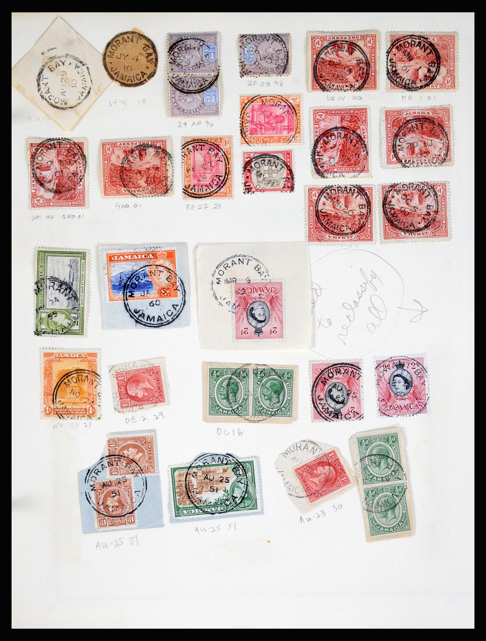 36195 0295 - Postzegelverzameling 36195 Jamaica stempelverzameling 1857-1960.