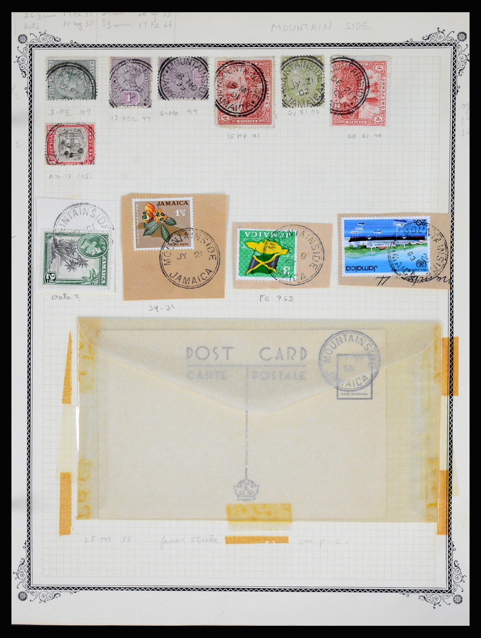 36195 0298 - Postzegelverzameling 36195 Jamaica stempelverzameling 1857-1960.
