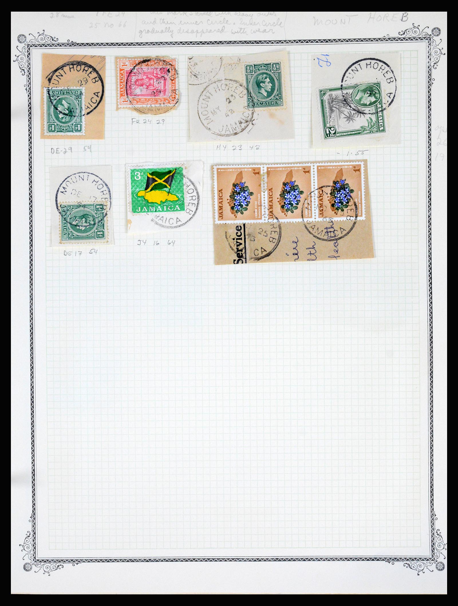 36195 0299 - Postzegelverzameling 36195 Jamaica stempelverzameling 1857-1960.