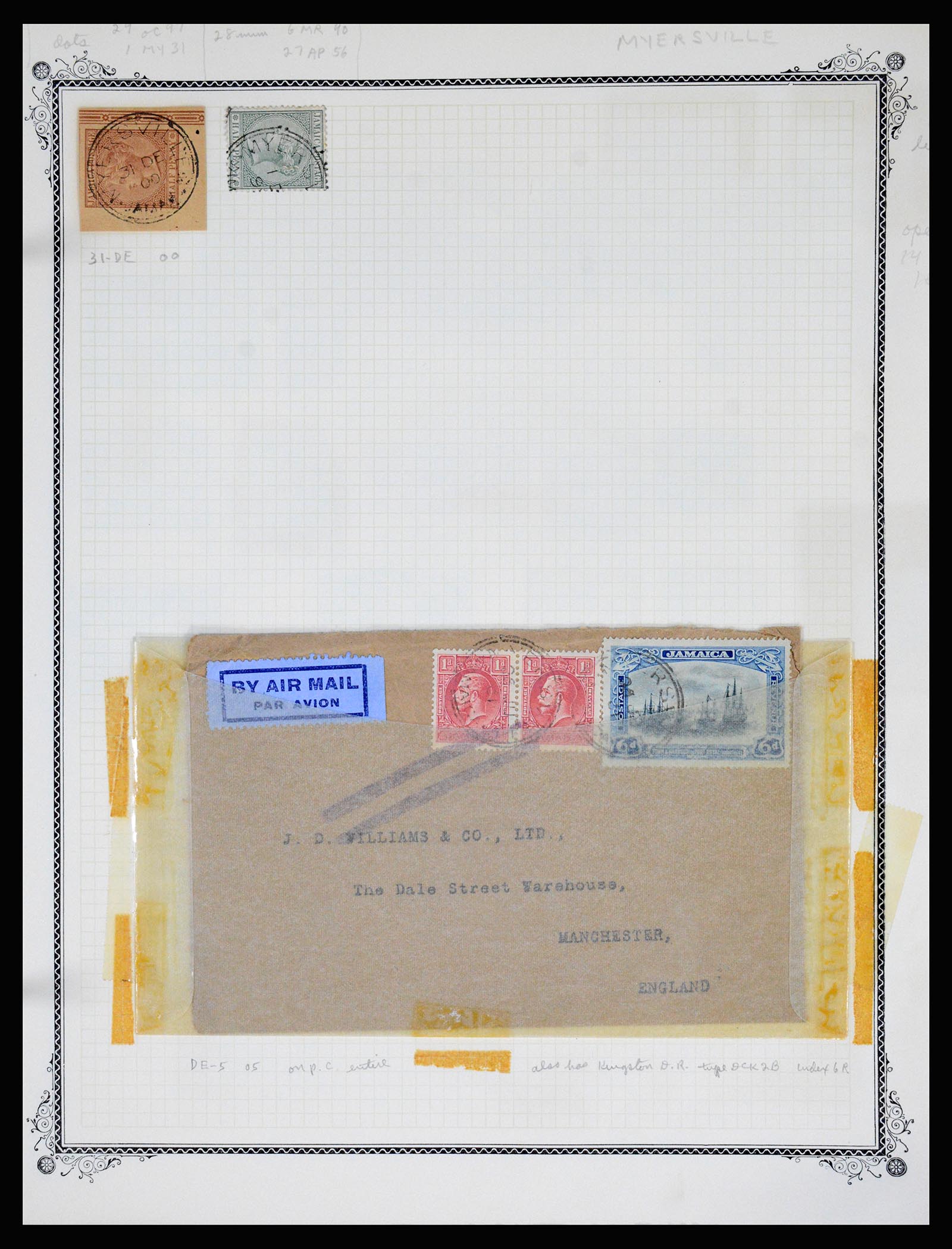 36195 0306 - Postzegelverzameling 36195 Jamaica stempelverzameling 1857-1960.