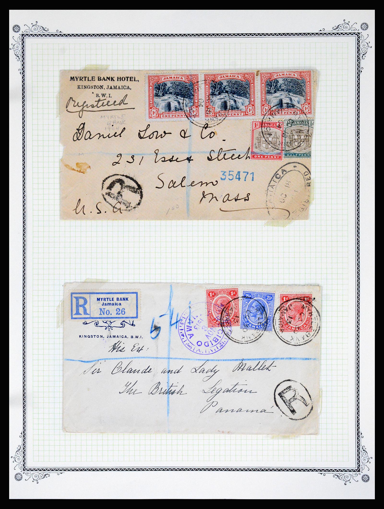 36195 0313 - Postzegelverzameling 36195 Jamaica stempelverzameling 1857-1960.